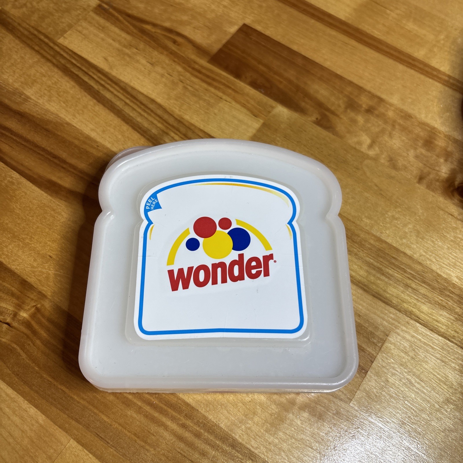Wonder Bread 2006 Sandwich Container - Vintage Food Advertisement Wonder Bread 2006 Sandwich Container - Vintage Food Advertisement