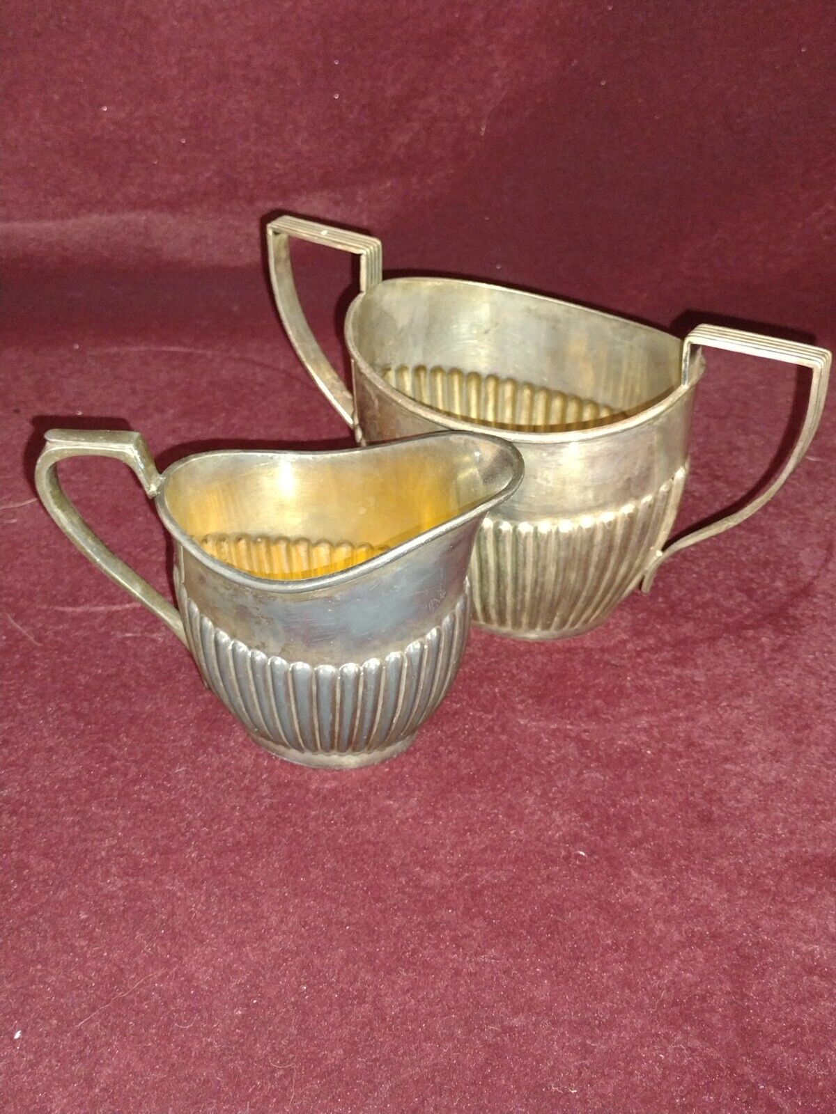 Vintage Silver Plated Sugar & Creamer Set