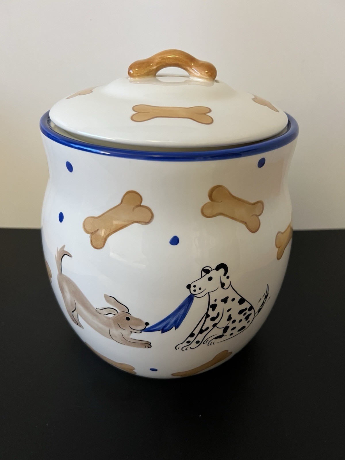 Inspirado Stonelite 9” Dog Treat Cookie Jar Inspirado Stonelite 9” Dog Treat Cookie Jar