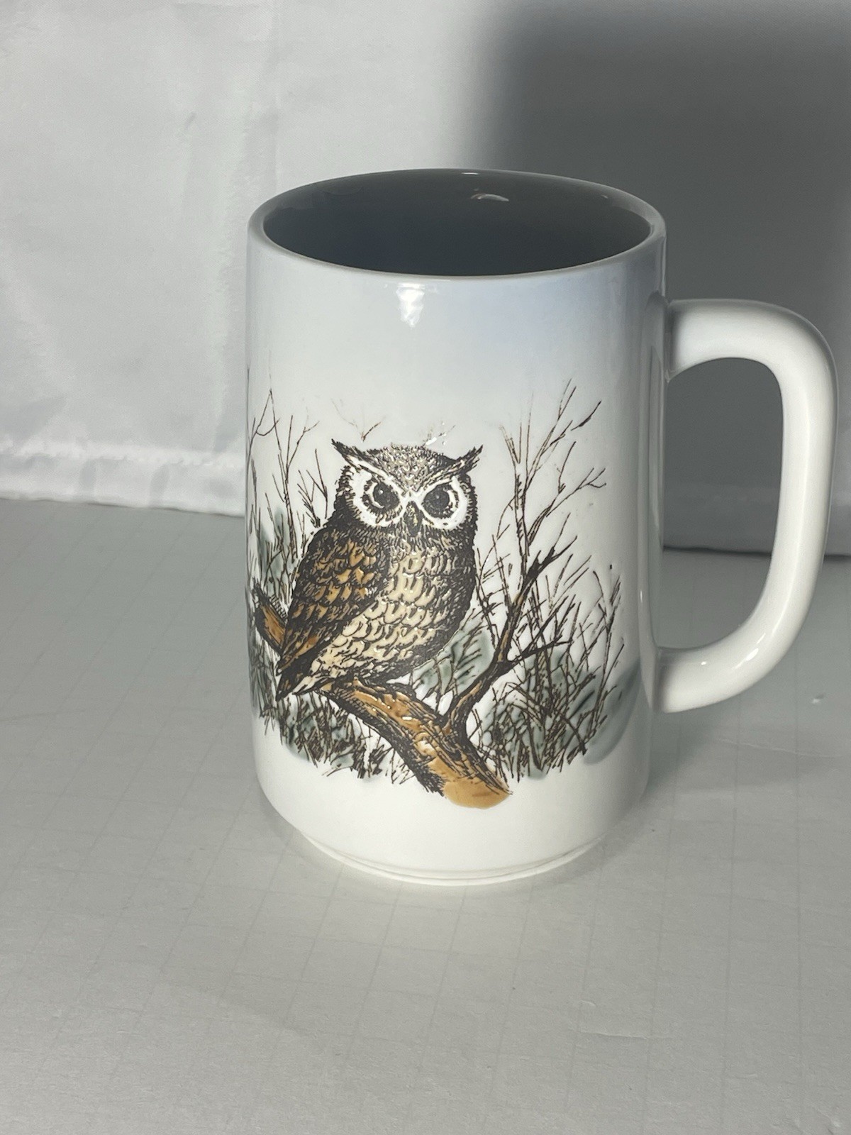 Vintage 1970s Otagiri OWL Embossed Stoneware Coffee Mug Vintage 1970s Otagiri OWL Embossed Stoneware Coffee Mug