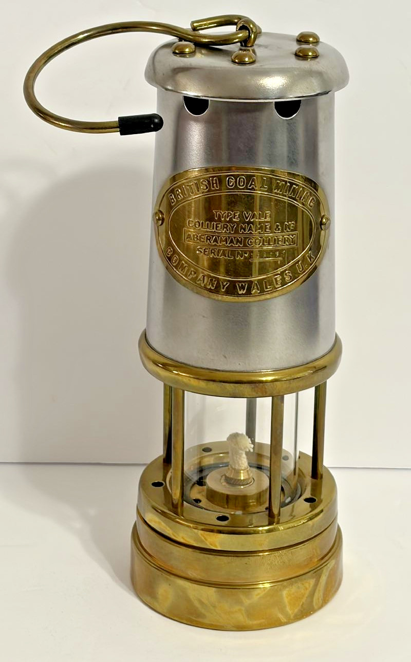British Coal Mining Company Wales U.K. Paraffin Lamp Serial #169191