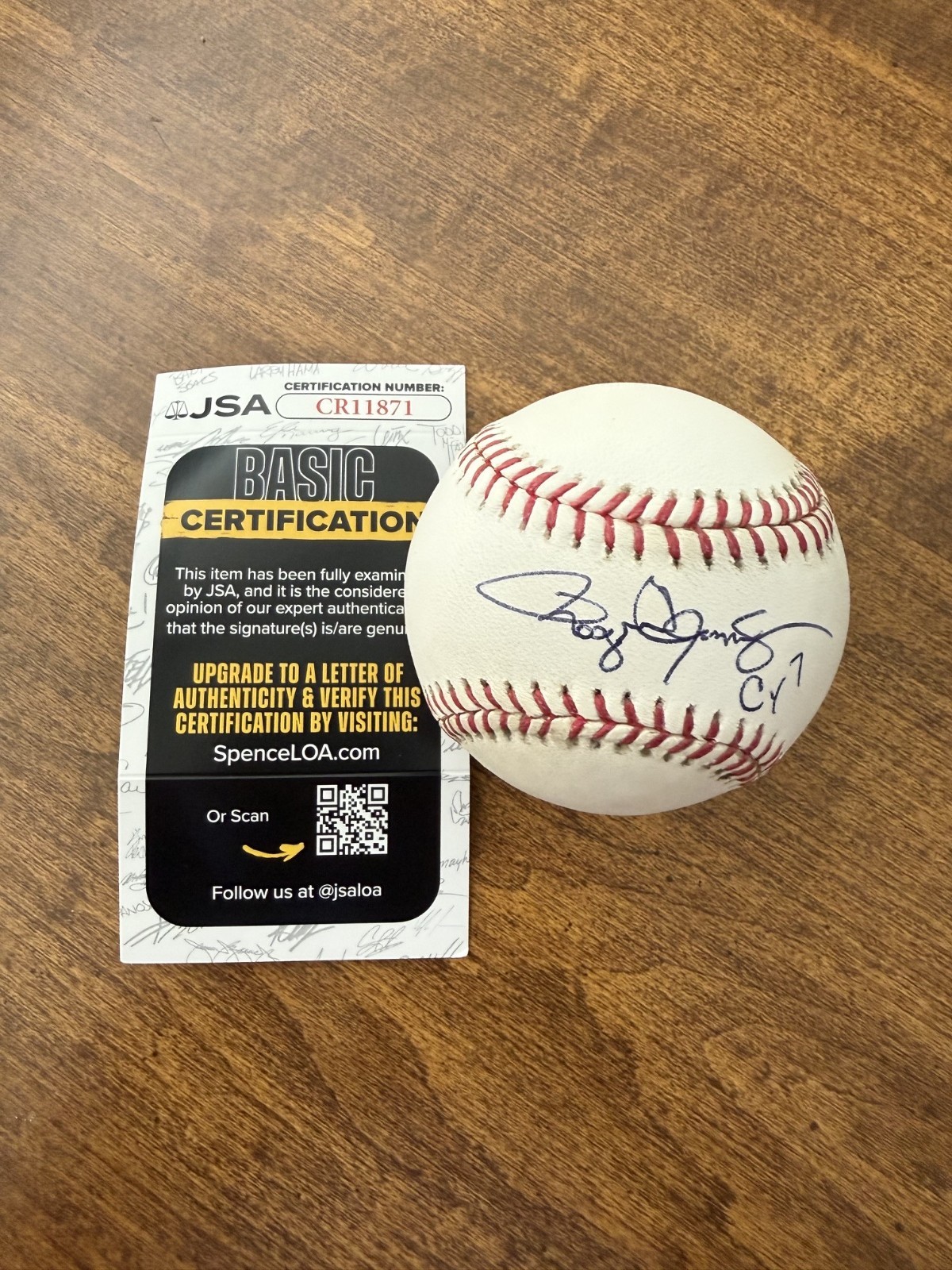 JSA AUTHENTICATED CR11871 ROGER CLEMENS CY 7 AUTOGRAPHED Baseball MINT BEAUTY JSA AUTHENTICATED CR11871 ROGER CLEMENS CY 7 AUTOGRAPHED Baseball MINT BEAUTY