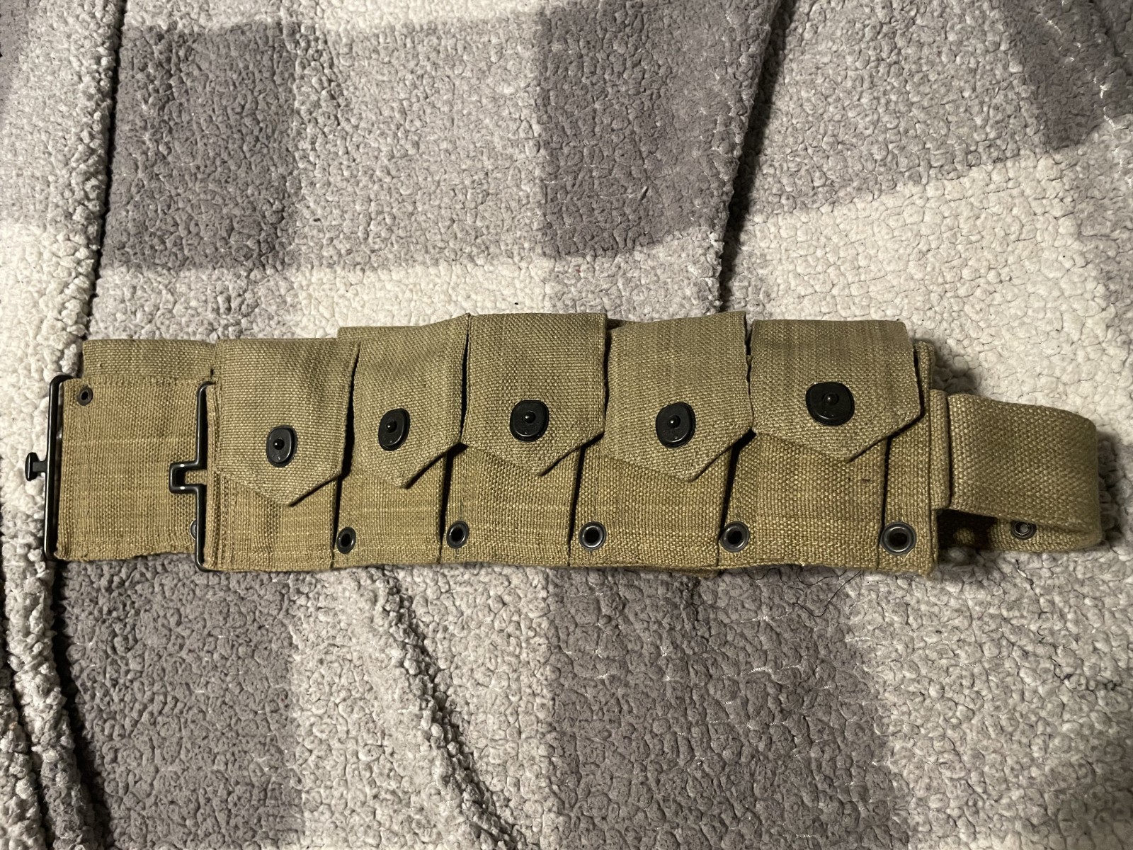 WWII WW2 US ARMY SOLDIER EQUIPMENT M-1923 CARTRIDGE BELT high quality 