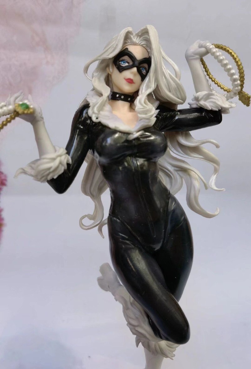 New Sexy Comic Bishoujo Black Cat PVC Figure Toys Model Statue Decoration Gift