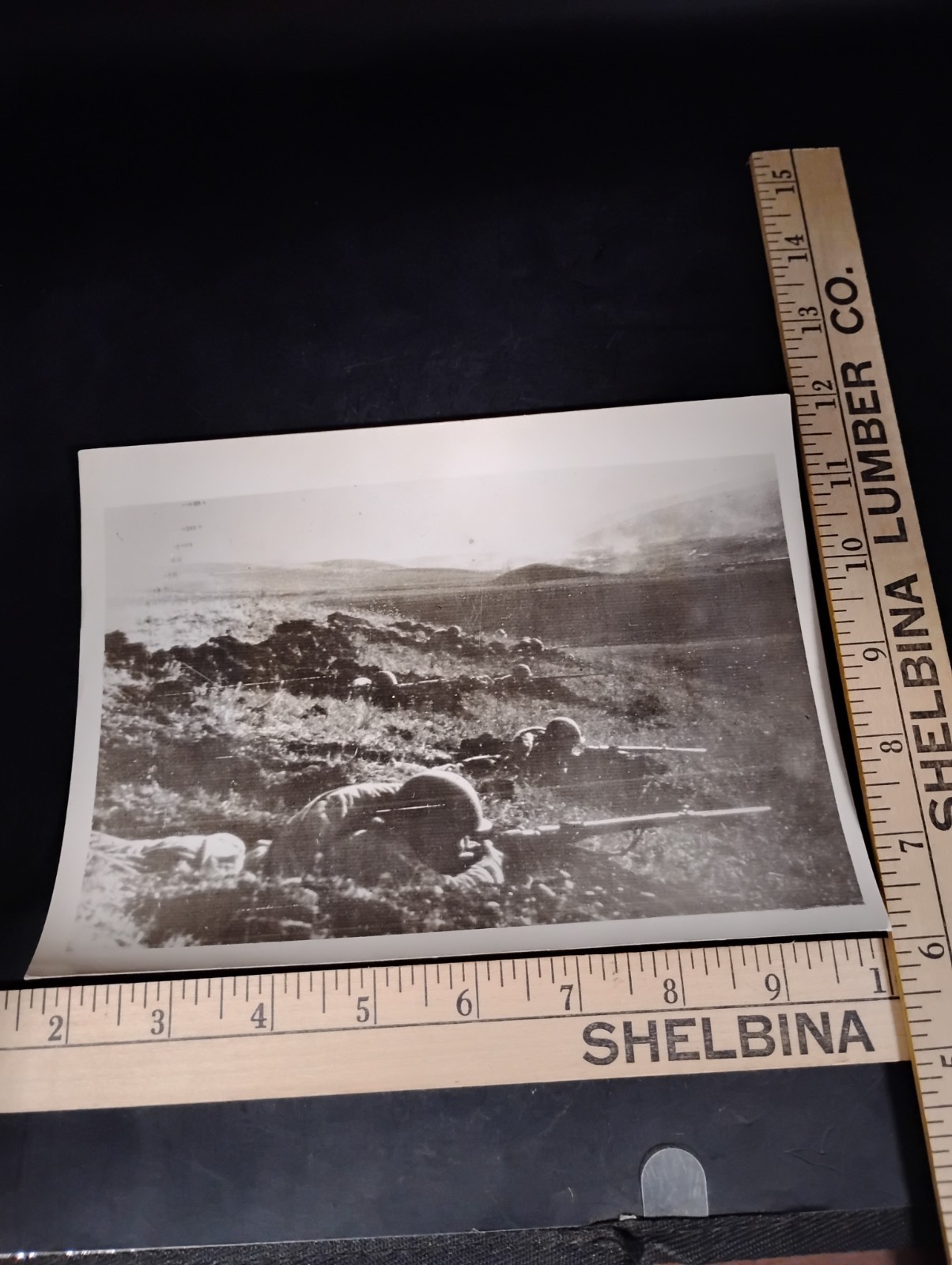 Vintage WWII Photo A View Of The Battle In The Mozdox Vintage WWII Photo A View Of The Battle In The Mozdox