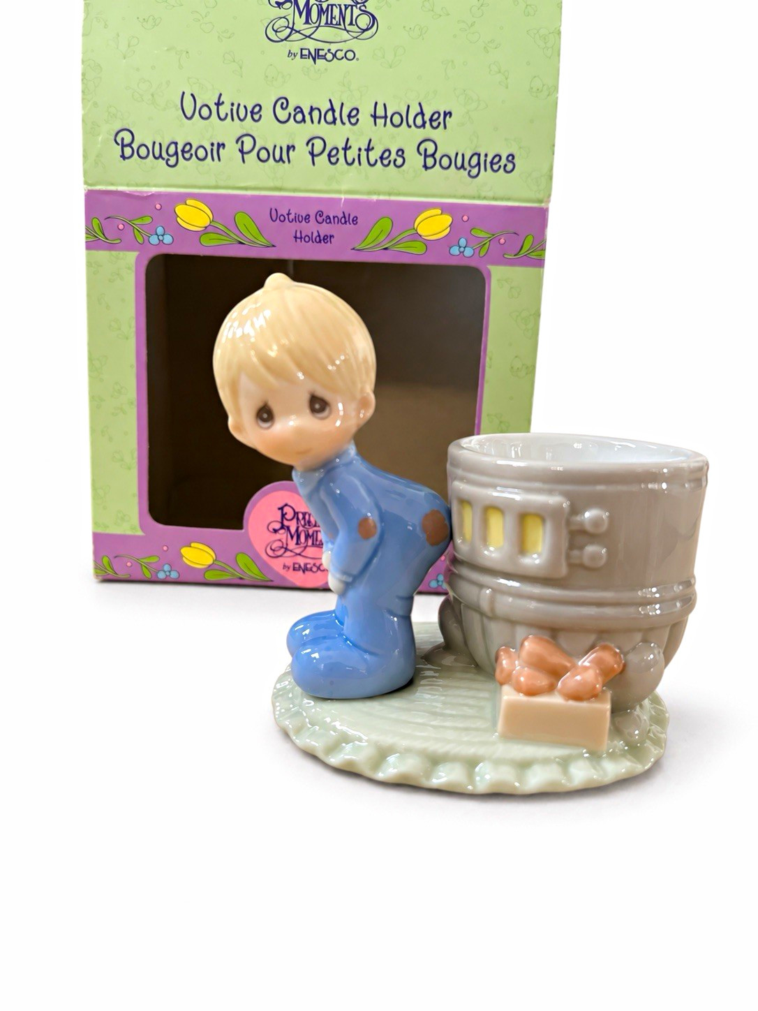 Precious Moments by Enesco Ceramic Children Votive Holder Boxed