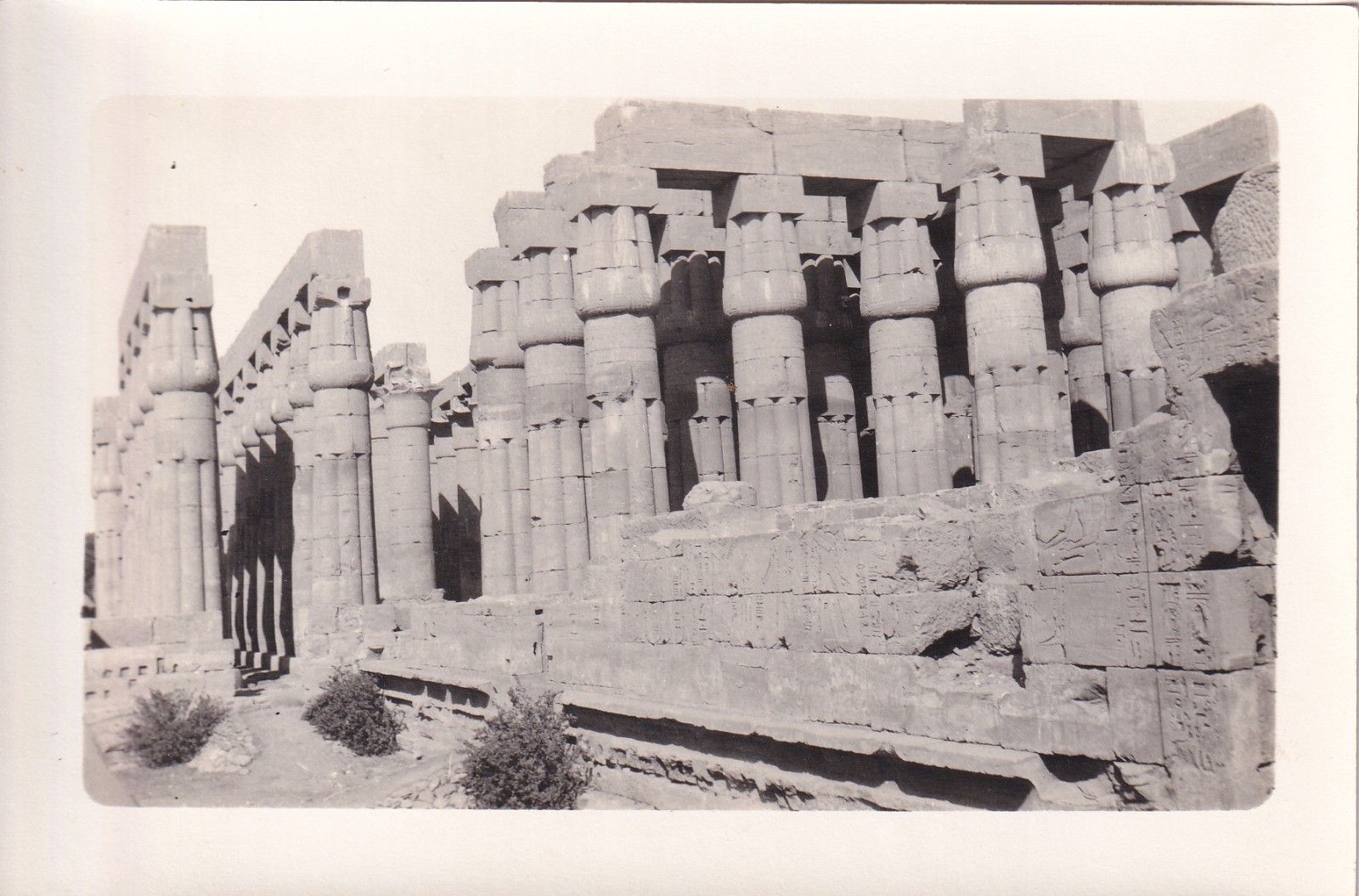 Rare 4x6 1920s Photo Ancient Egypt Luxor Temple Great Pyramids Bible Holy Land