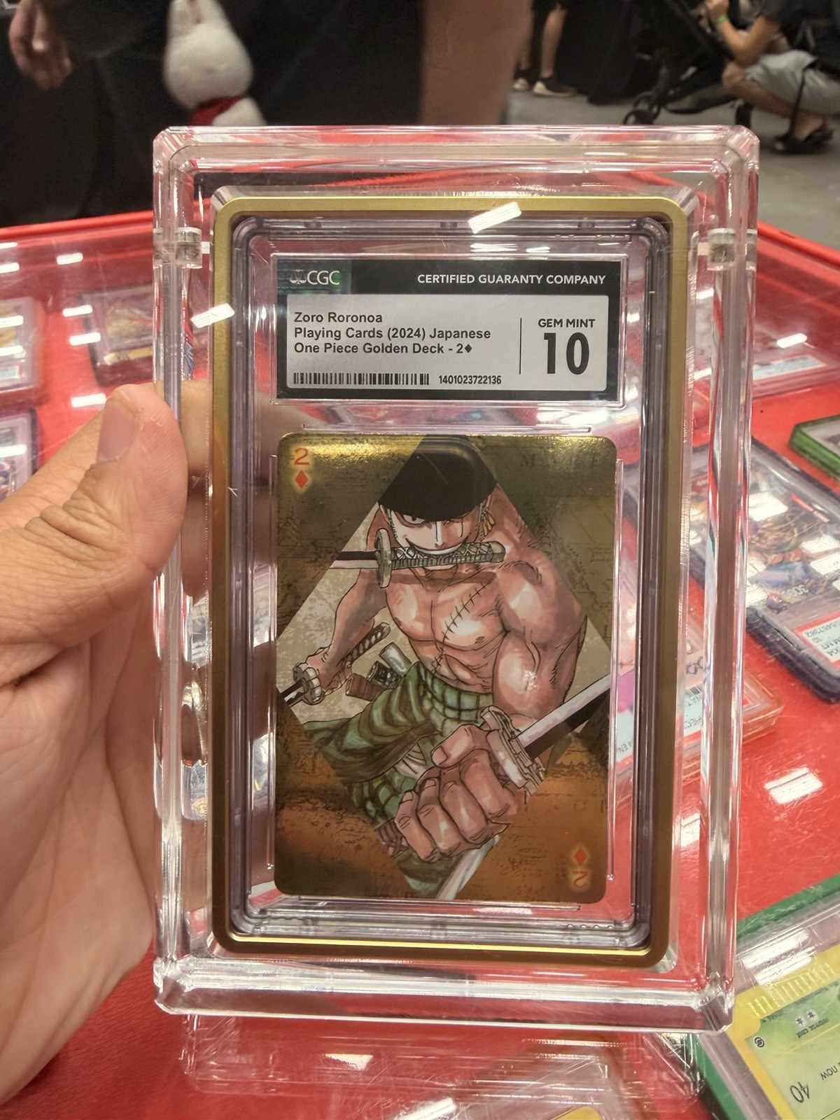 Zoro Roronoa Playing Cards 2024 One Piece Golden Deck JPN Zoro #2 CGC Graded