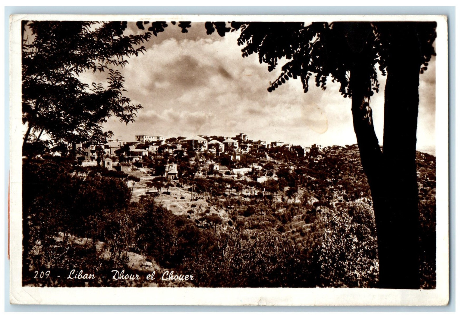 c1930\'s Dhour El Chover Lebanon Posted Vintage RPPC Photo Postcard c1930\'s Dhour El Chover Lebanon Posted Vintage RPPC Photo Postcard