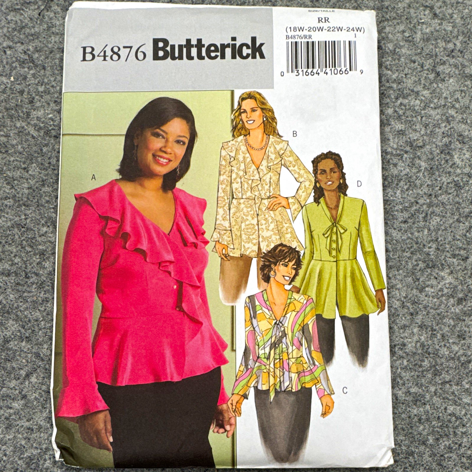 Butterick B4876 Women’s Top Sewing Pattern for Women Uncut