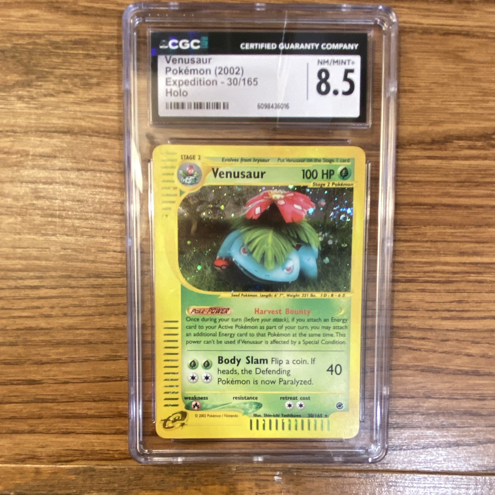 Pokémon Expedition Venusaur Holo 30/165 (2002) English CGC 8.5