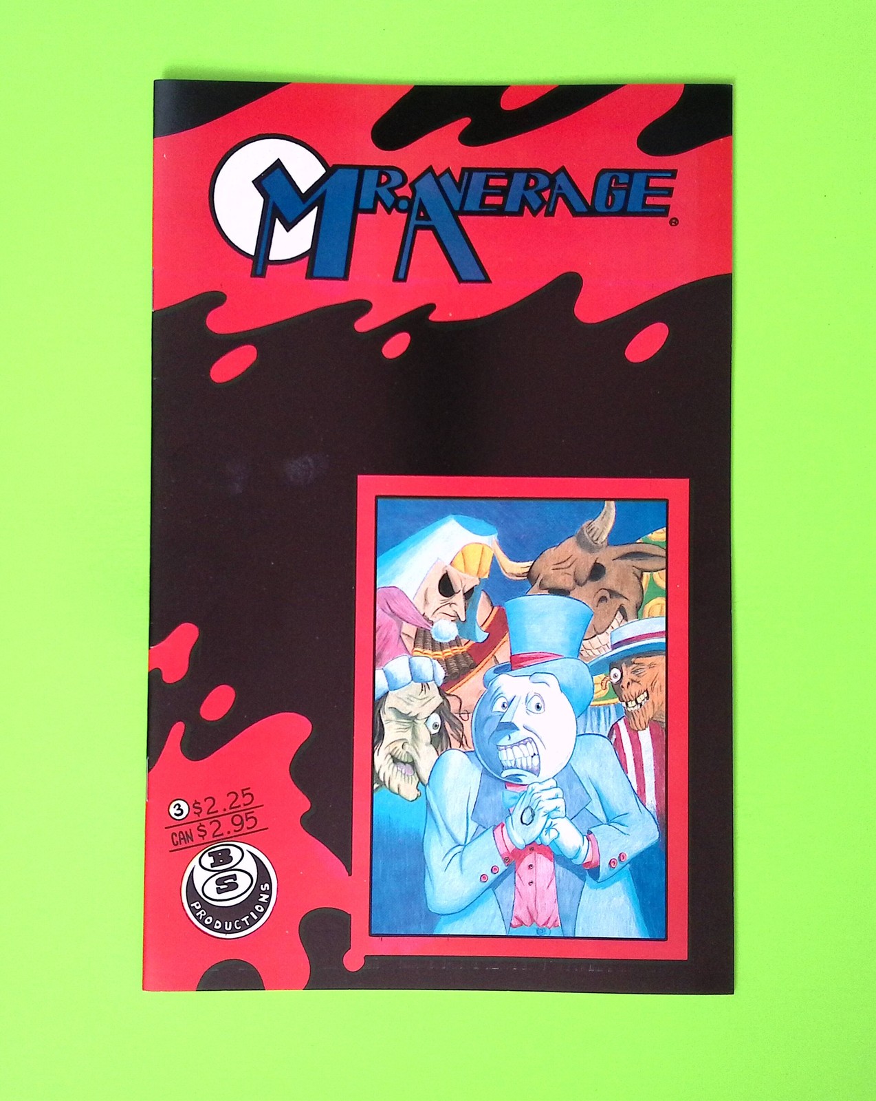 Mr. Average #3 1992 B.S. Productions High Grade Comic Book Q152-119 Mr. Average #3 1992 B.S. Productions High Grade Comic Book Q152-119