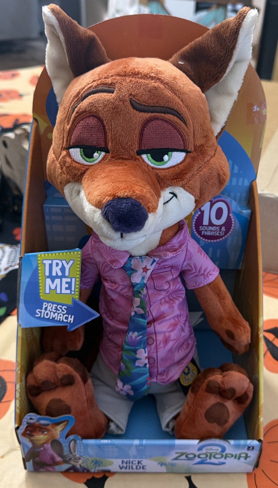 Disney Zootopia 2 Nick Wilde Fox Talking Plush 14\ Disney Zootopia 2 Nick Wilde Fox Talking Plush 14\