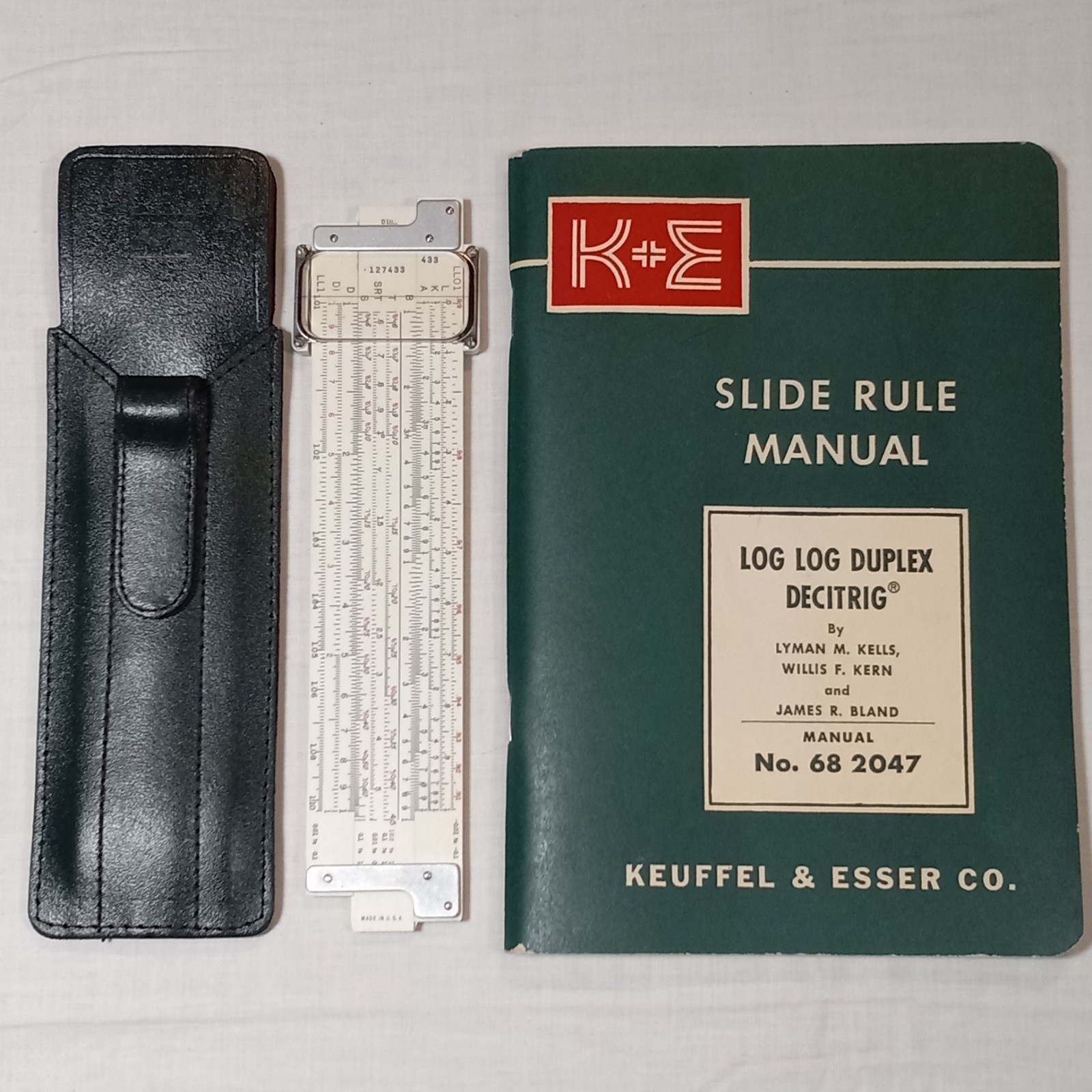 1947-55 Keuffel & Esser 4181-1 Pocket Log Log Duplex Decitrig Slide Rule Vintage 1947-55 Keuffel & Esser 4181-1 Pocket Log Log Duplex Decitrig Slide Rule Vintage