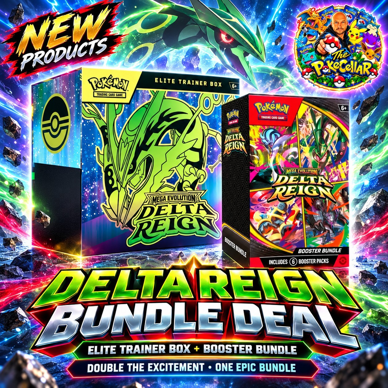 PRE-ORDER MEGA EVOLUTION: DELTA REIGN BUNDLE DEAL PRE-ORDER MEGA EVOLUTION: DELTA REIGN BUNDLE DEAL