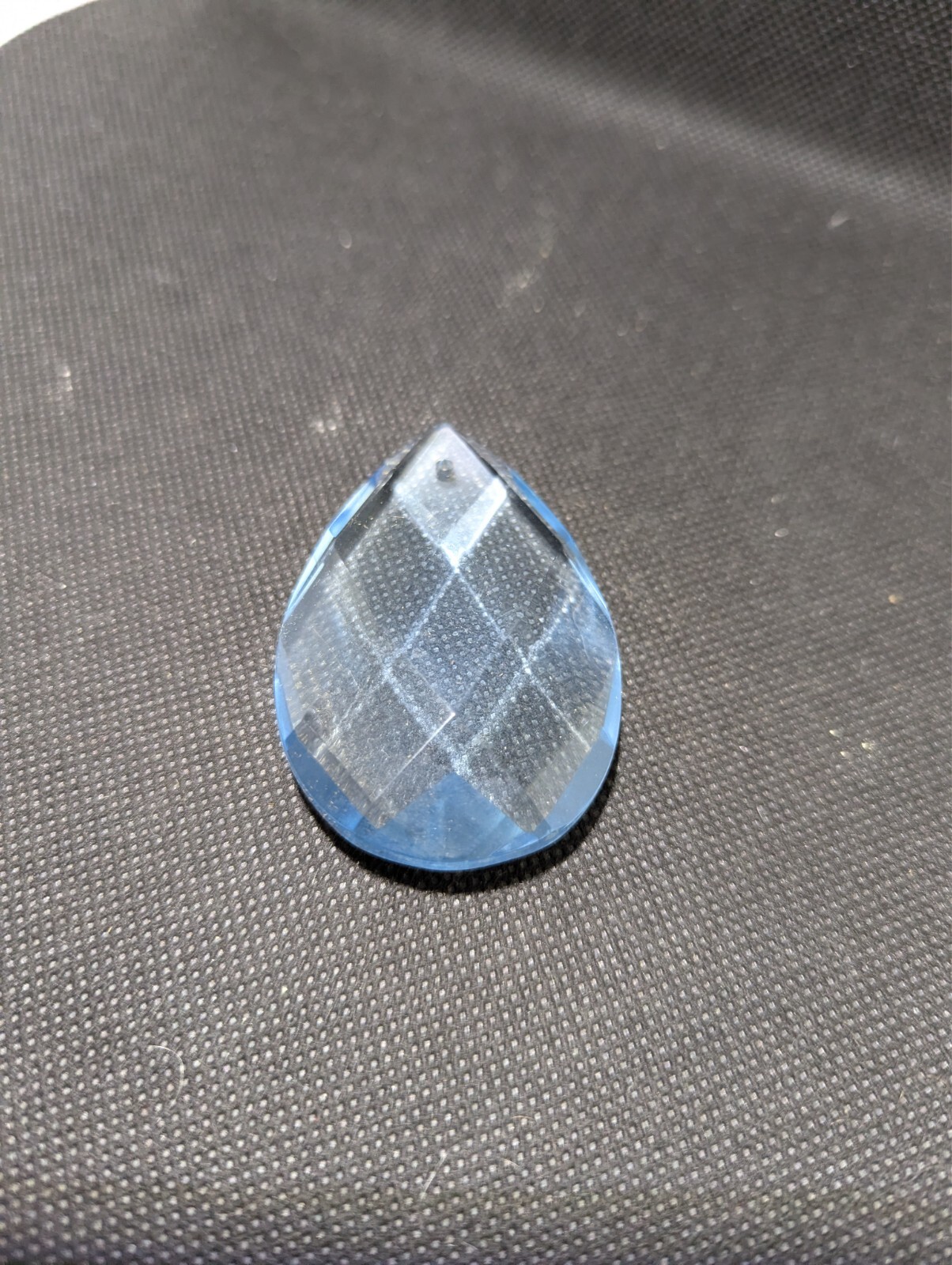 1 PC VTG LIGHT BLUE CRYSTAL TEARDROP PRISM CHANDELIER PRISM PART 2.5\