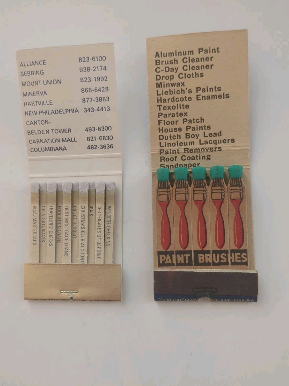 Lot of 2 Unstruck Advertisement Feature Matchbooks Lot of 2 Unstruck Advertisement Feature Matchbooks