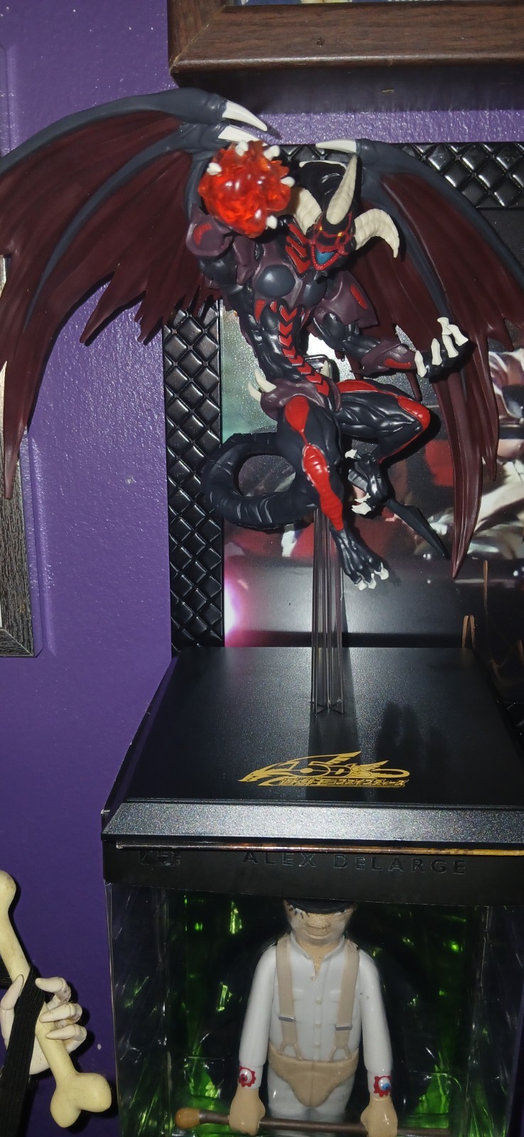 Yugioh 5ds Red Dragon Archfiend Anime Statue Action Figure With Base Japanese Yugioh 5ds Red Dragon Archfiend Anime Statue Action Figure With Base Japanese