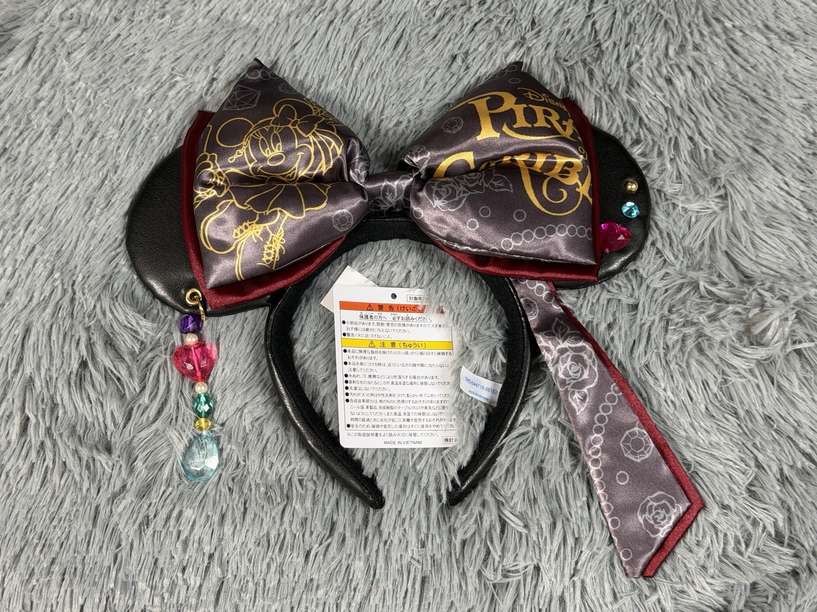 NEW Tokyo Disney Pirates Of The Caribbean Ears Headband Minnie Mouse Resort TDR
