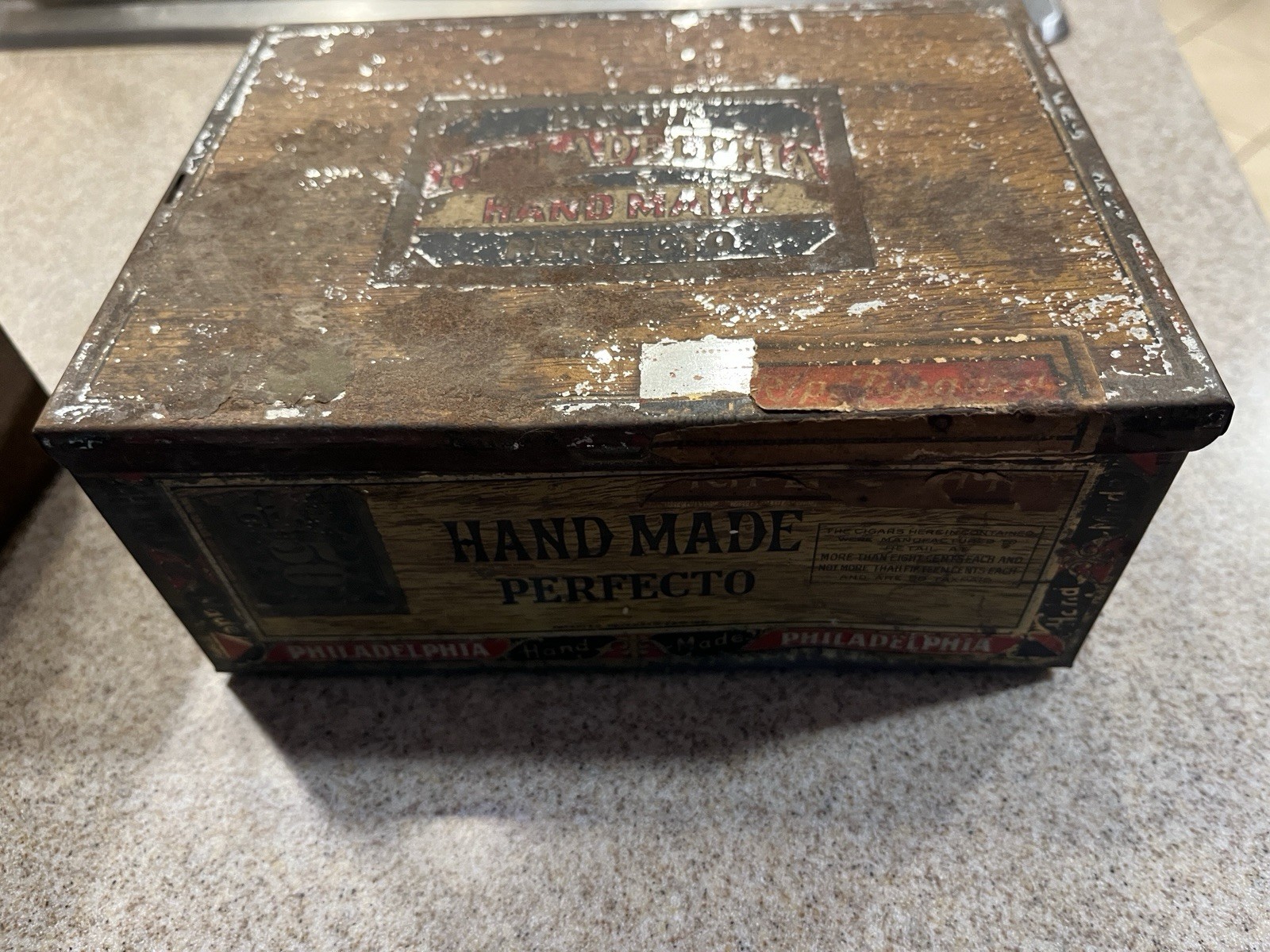 Vintage Bayuk Philadelphia Cigar Tin Box