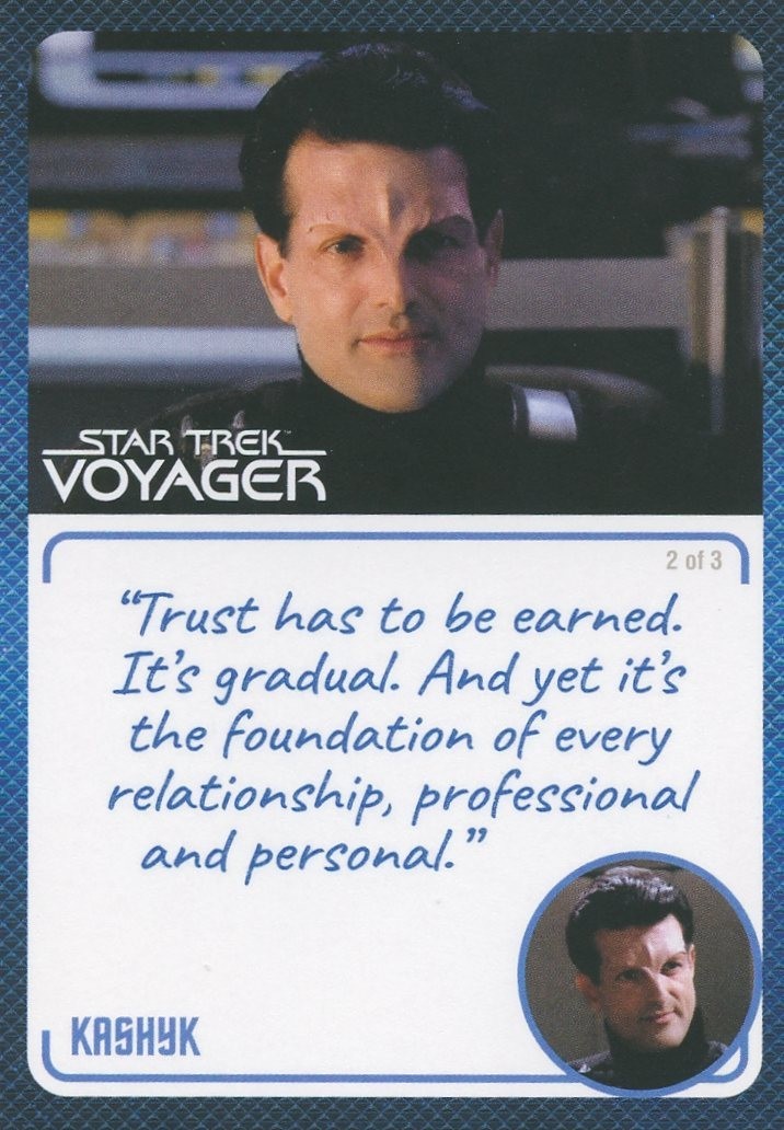 Star Trek Voyager Archives & Inscriptions Base Card #43 Kashyk 2 of 3