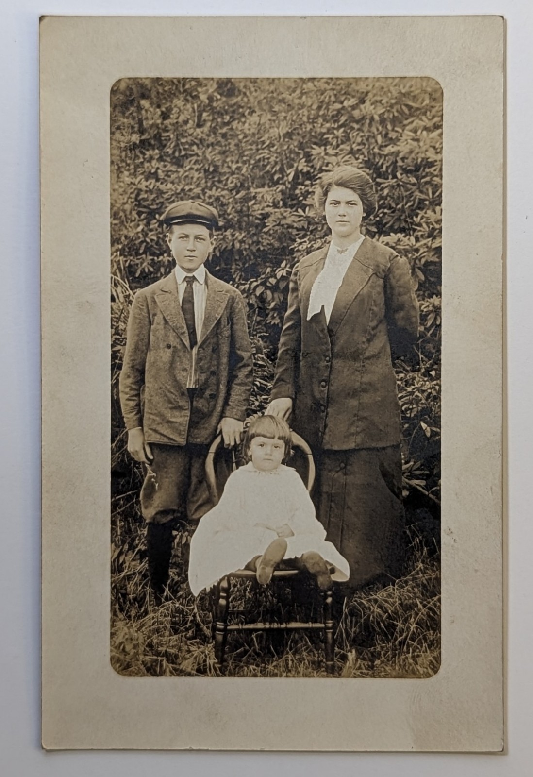 Vintage RPPC Chas Edna Brock Baby Sister Dill WVa Photo Postcard c1920 Antique Vintage RPPC Chas Edna Brock Baby Sister Dill WVa Photo Postcard c1920 Antique