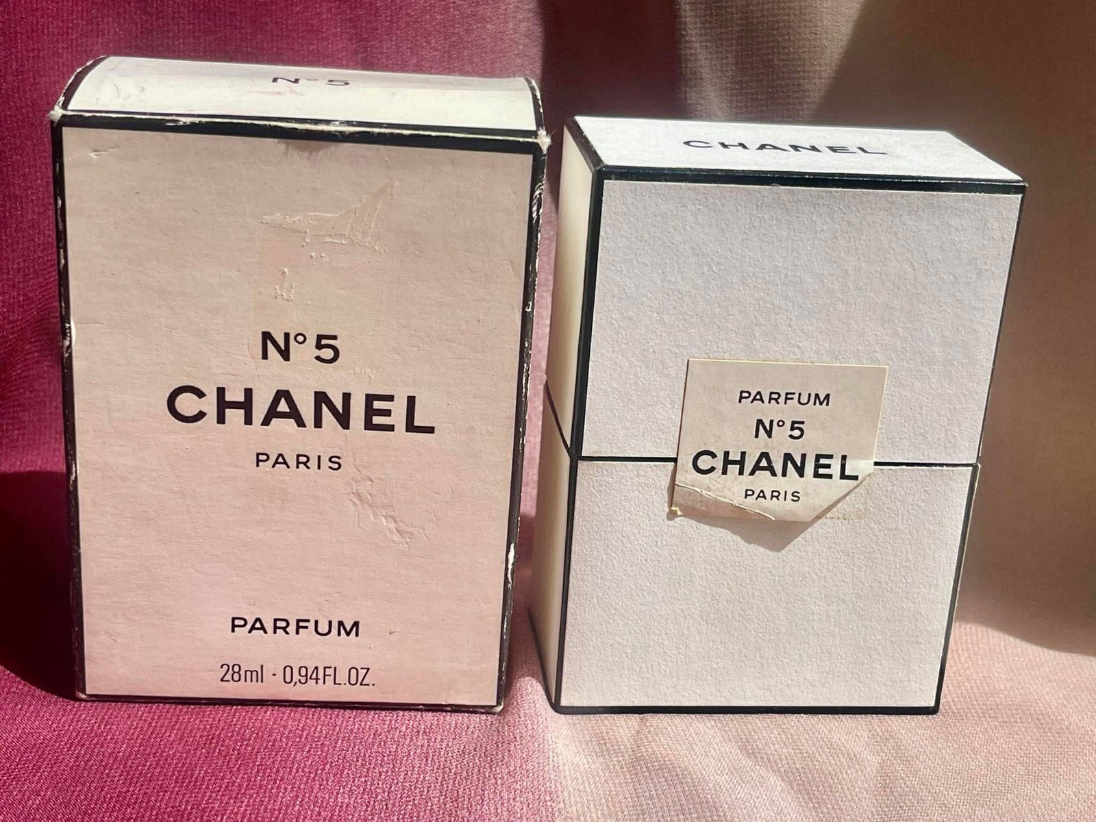 Vintage Chanel No.5 Parfum Extrait P.M.201- Double Box, Black Cord Sealed Intact Vintage Chanel No.5 Parfum Extrait P.M.201- Double Box, Black Cord Sealed Intact