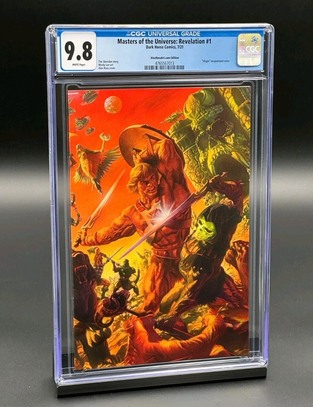 MASTERS OF THE UNIVERSE REVELATION #1 CGC 9.8 ALEX ROSS VIRGIN VARIANT HE-MAN MASTERS OF THE UNIVERSE REVELATION #1 CGC 9.8 ALEX ROSS VIRGIN VARIANT HE-MAN