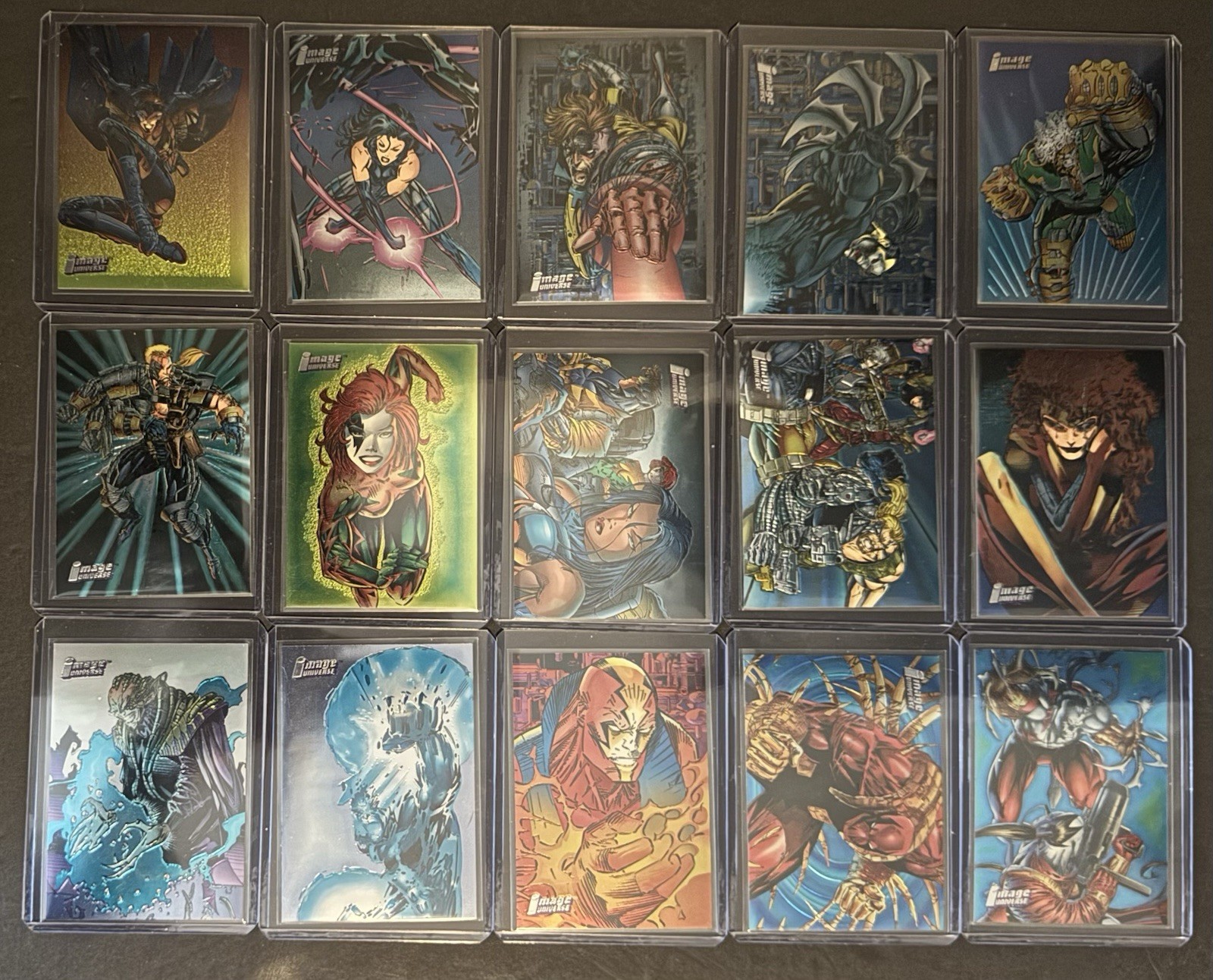 1995 Topps Image Universe Cyber Force Chromium Cards 61‑75 Marc Silvestri 1995 Topps Image Universe Cyber Force Chromium Cards 61‑75 Marc Silvestri