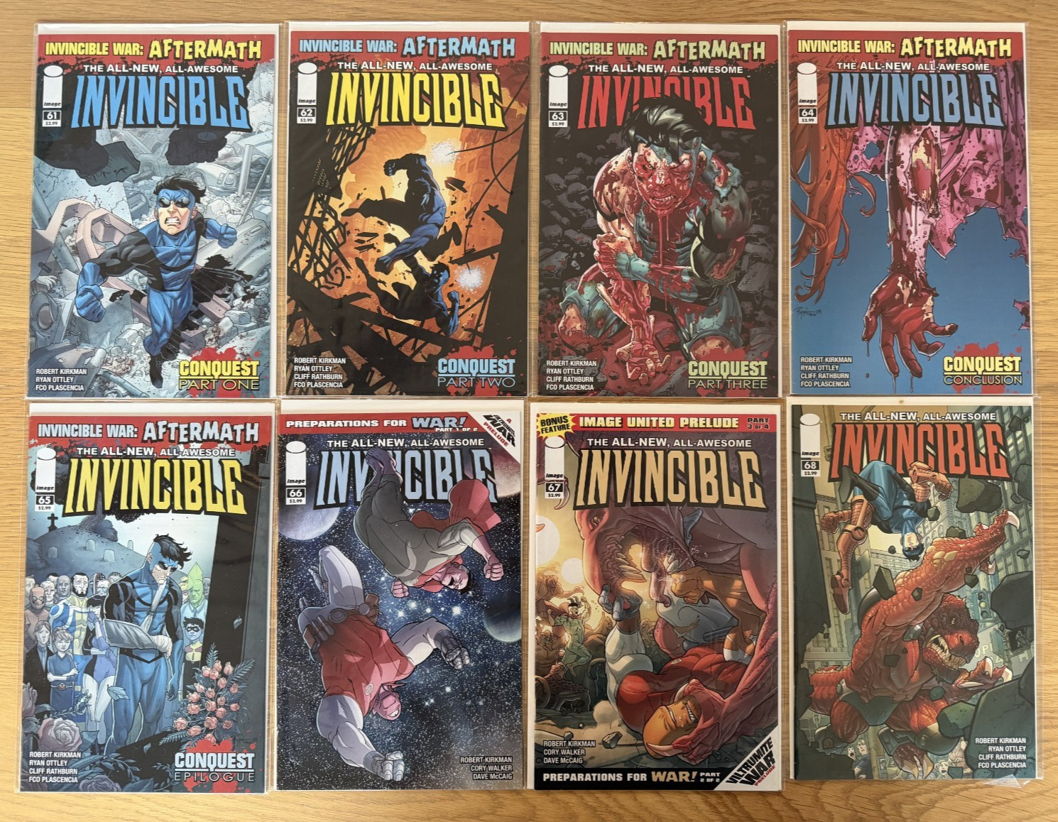 INVINCIBLE (IMAGE, 2003) #61 - 70 - FIRST PRINTS - INVINCIBLE WAR: AFTERMATH