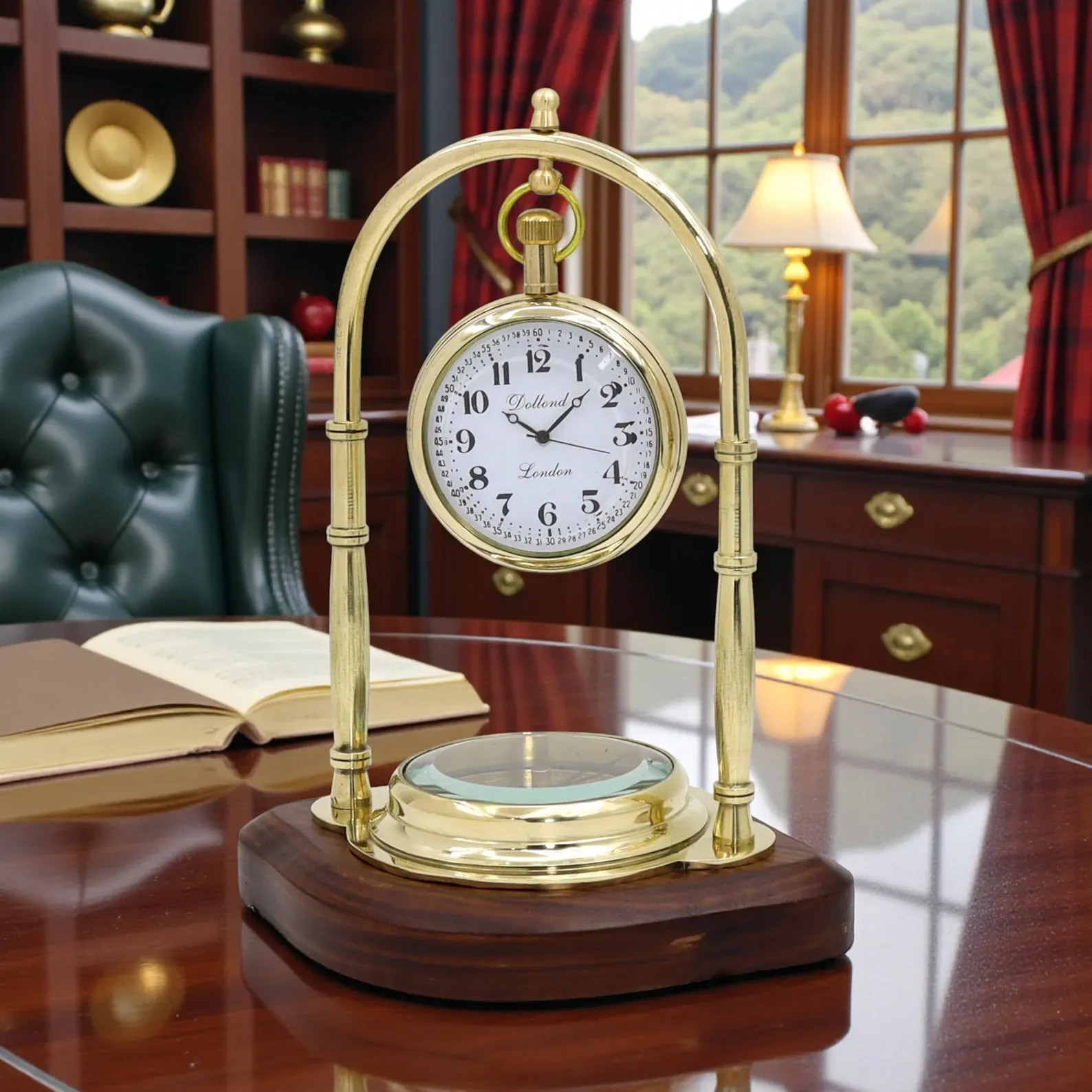 Personalized Engraved Brass Desk Clock -Vintage Nautical Brass Table Custom Gift Personalized Engraved Brass Desk Clock -Vintage Nautical Brass Table Custom Gift