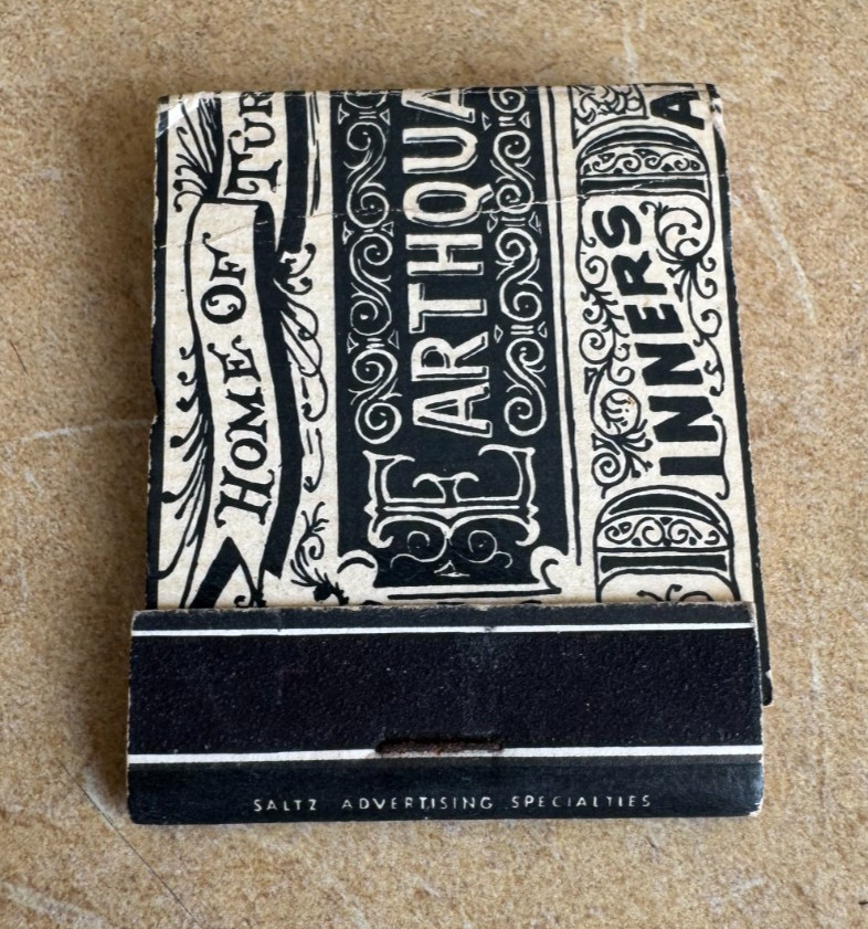 1960's vintage matchbook from Earthquake McGoon's, San Francisco Dixieland Jazz