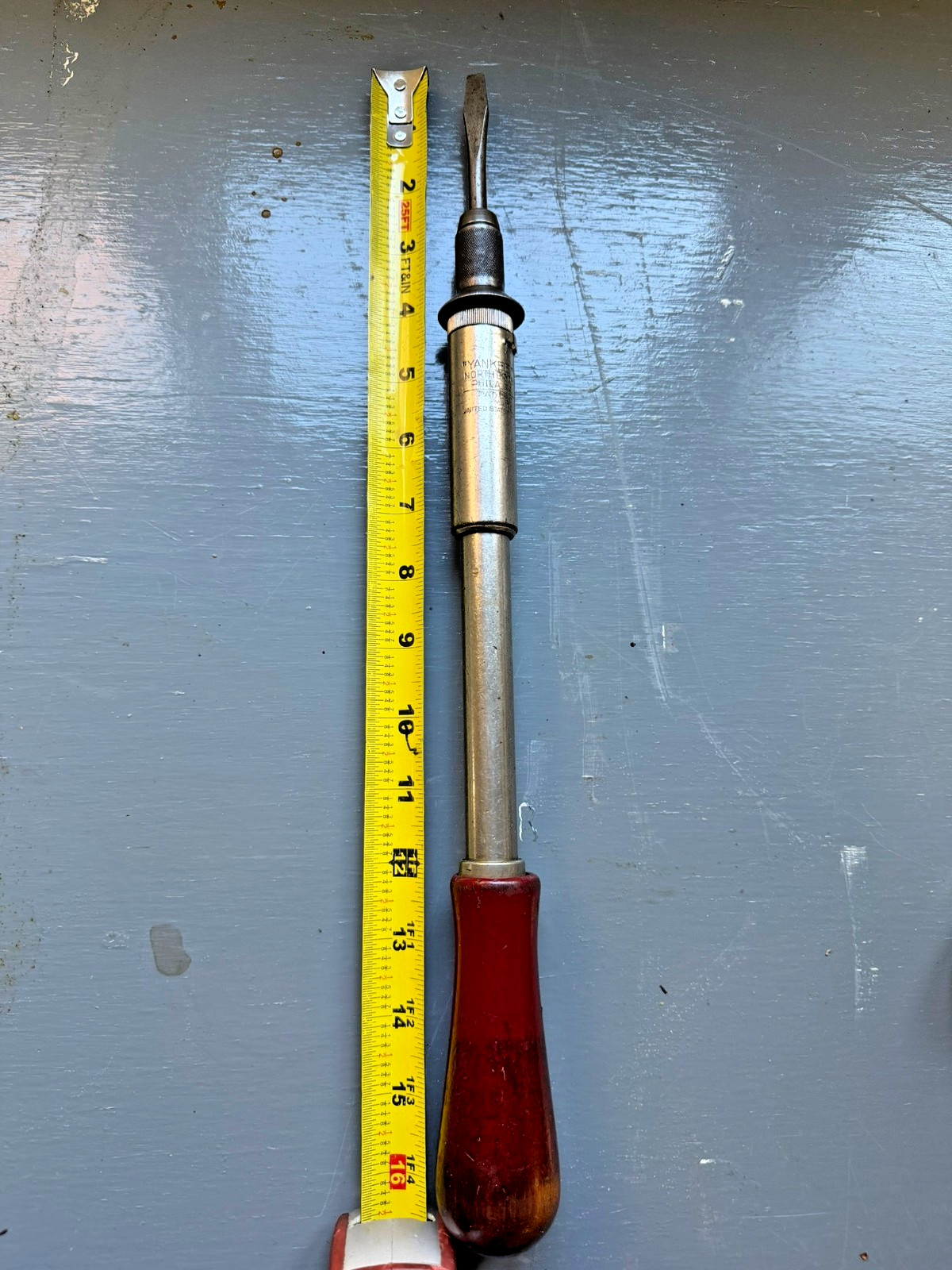 ANTIQUE Yankee North Bros. Brass Body No. 31A Screwdriver PAT. DEC. 11-1923 USA