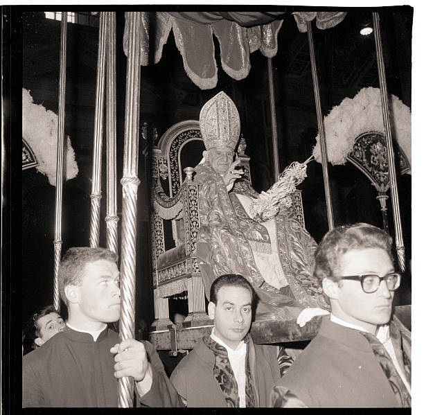 Vatican City Italy Pope John XXIII imparts Papal blessing faith- 1962 Old Photo