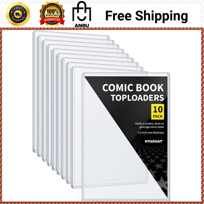 Comic Book Top Loaders - Protector Hard Case Sleeve, Toploader Holder for Silver Comic Book Top Loaders - Protector Hard Case Sleeve, Toploader Holder for Silver