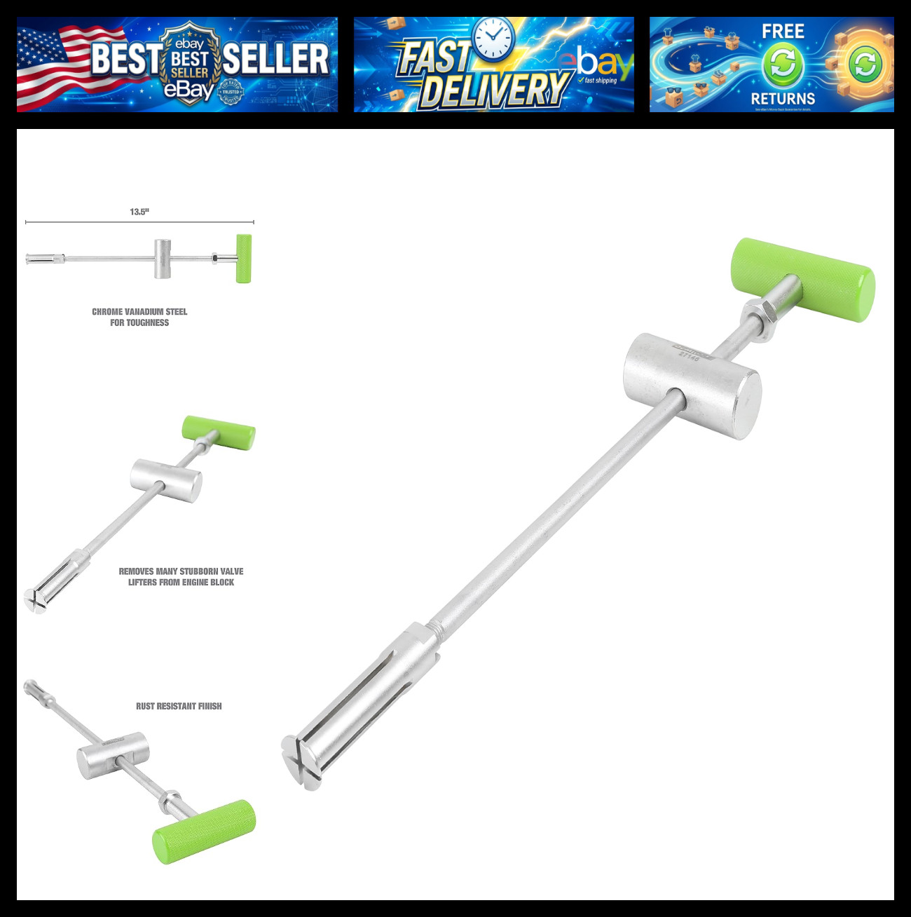 OEMTOOLS 27146 Hydraulic Valve Lifter Tool, For Removing Stuck and Tight Valve L