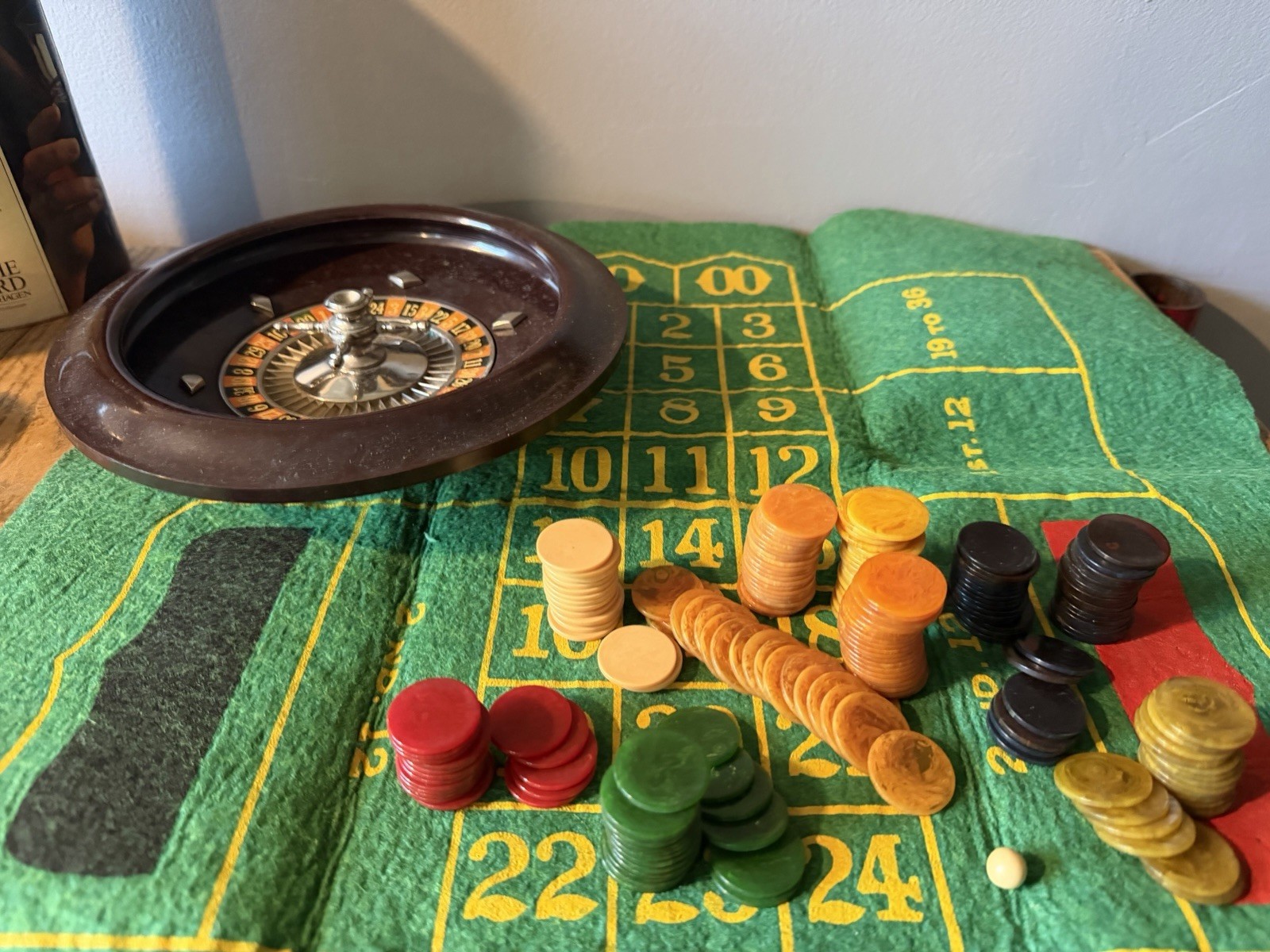 Vintage Bakelite Roulette Casino Set