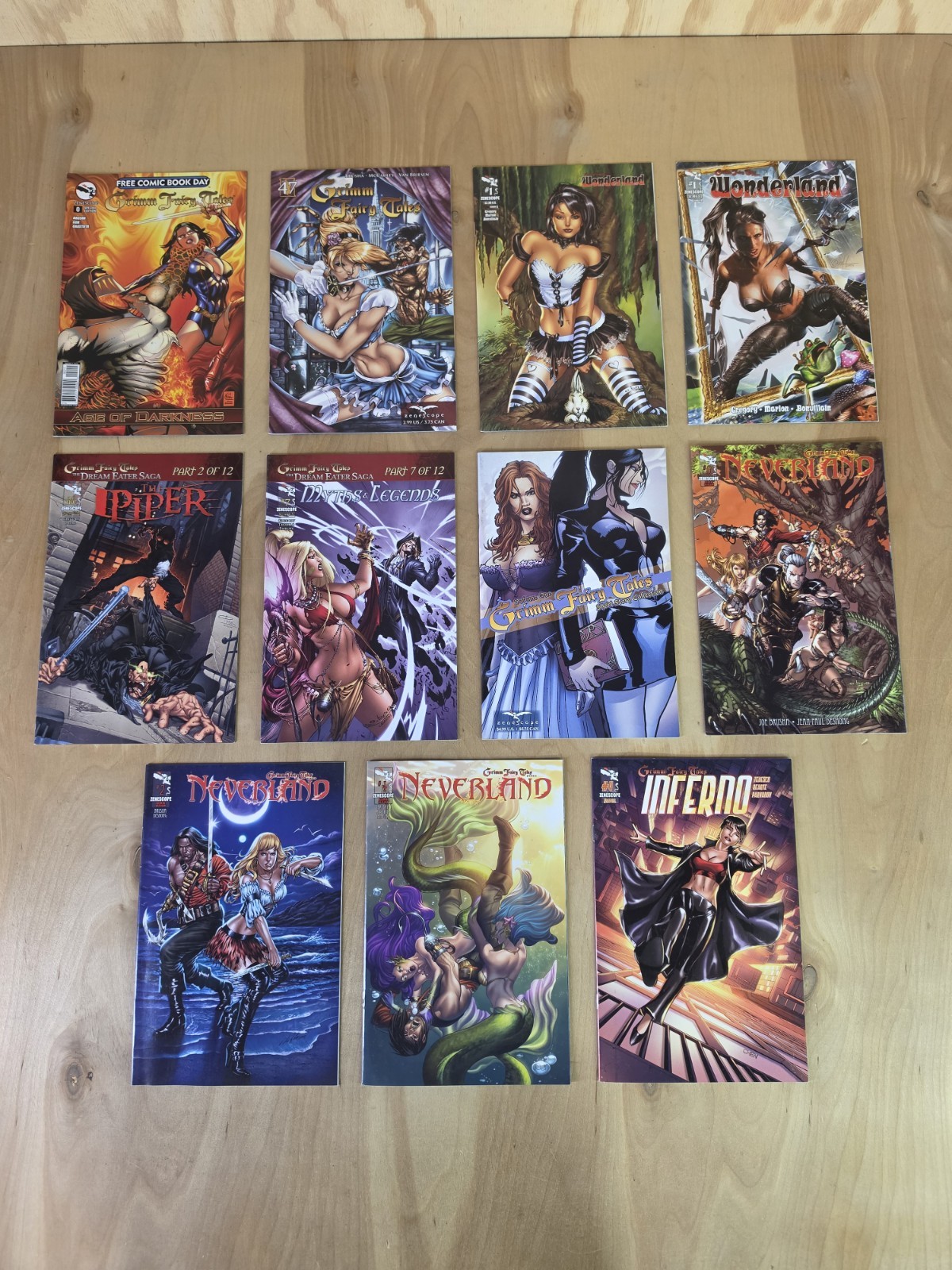 Grimm Fairy Tales Comic Lot Mixed Lot 11 Comics Grimm Fairy Tales Comic Lot Mixed Lot 11 Comics
