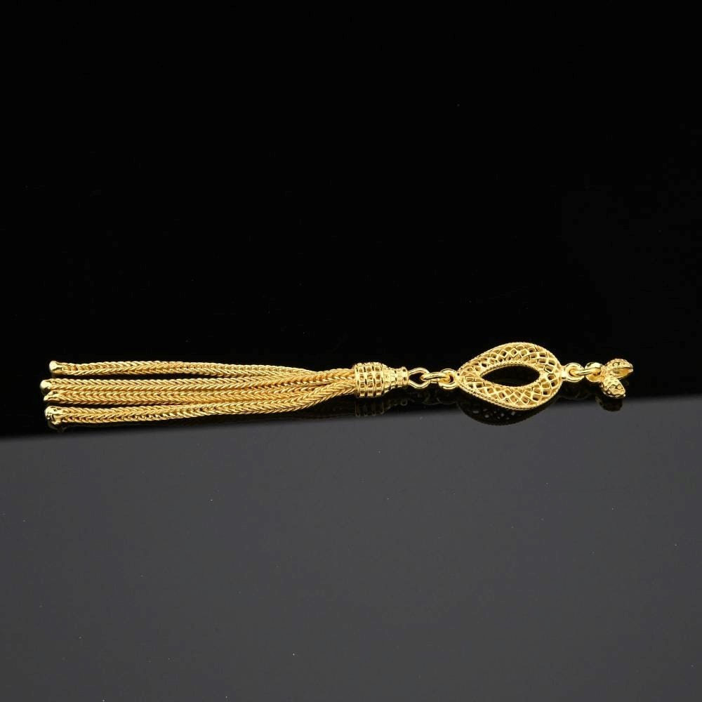 Gold Plated 925 silver Metal tassel Islamic Prayer Beads Misbaha Tesbih 710654