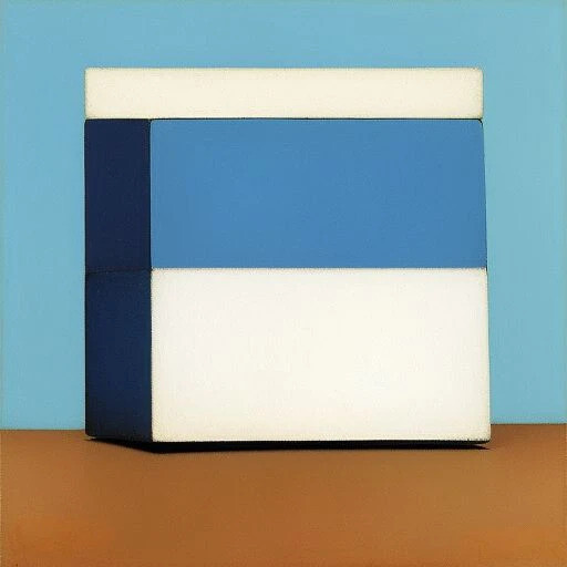 Large Minimalism Original Fine Art Painting 3x3 ft. Post-Modern Demrin OOAK NEW