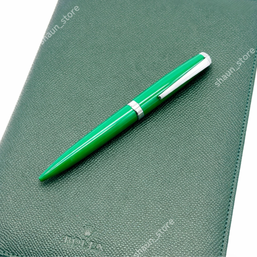 New Rolex Green Emerald Emblem Twist Ballpoint Pen AD VIP Gift With Box Auc💯 New Rolex Green Emerald Emblem Twist Ballpoint Pen AD VIP Gift With Box Auc💯