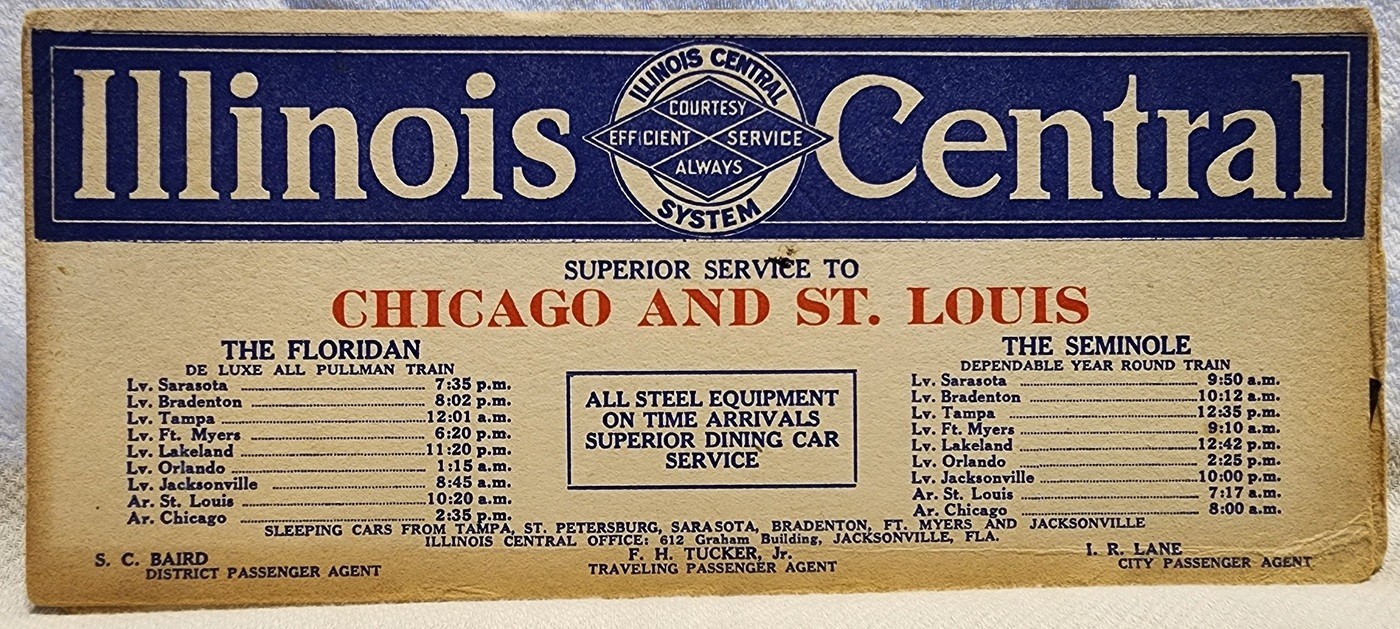 Railroad Blotter Illinois Central Blue 4279 Railroad Blotter Illinois Central Blue 4279