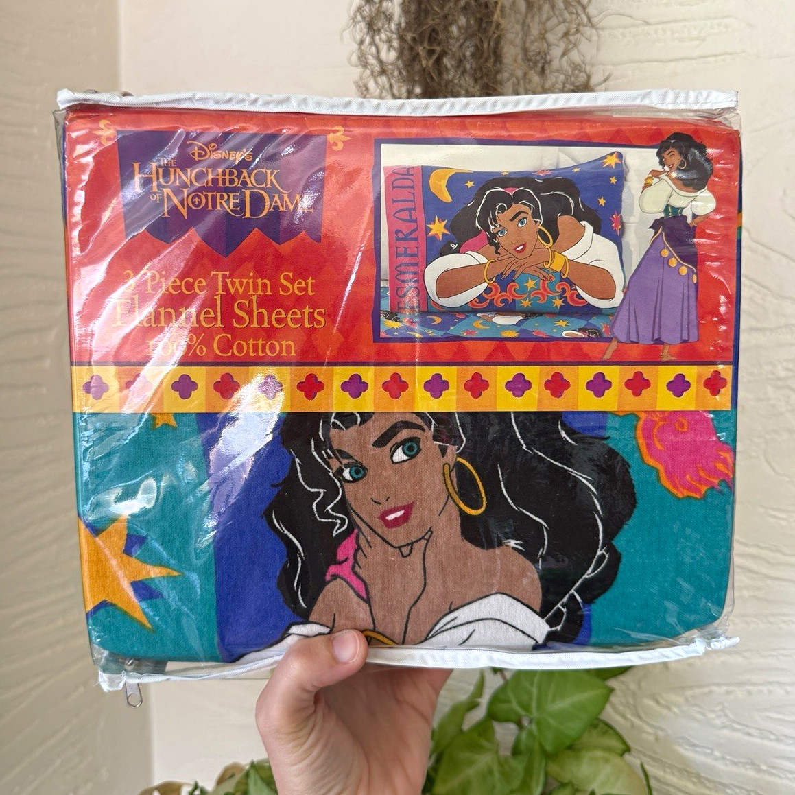Vintage Deadstock Disney The Hunchback of Notre Dame Flannel Twin Sheets NIB