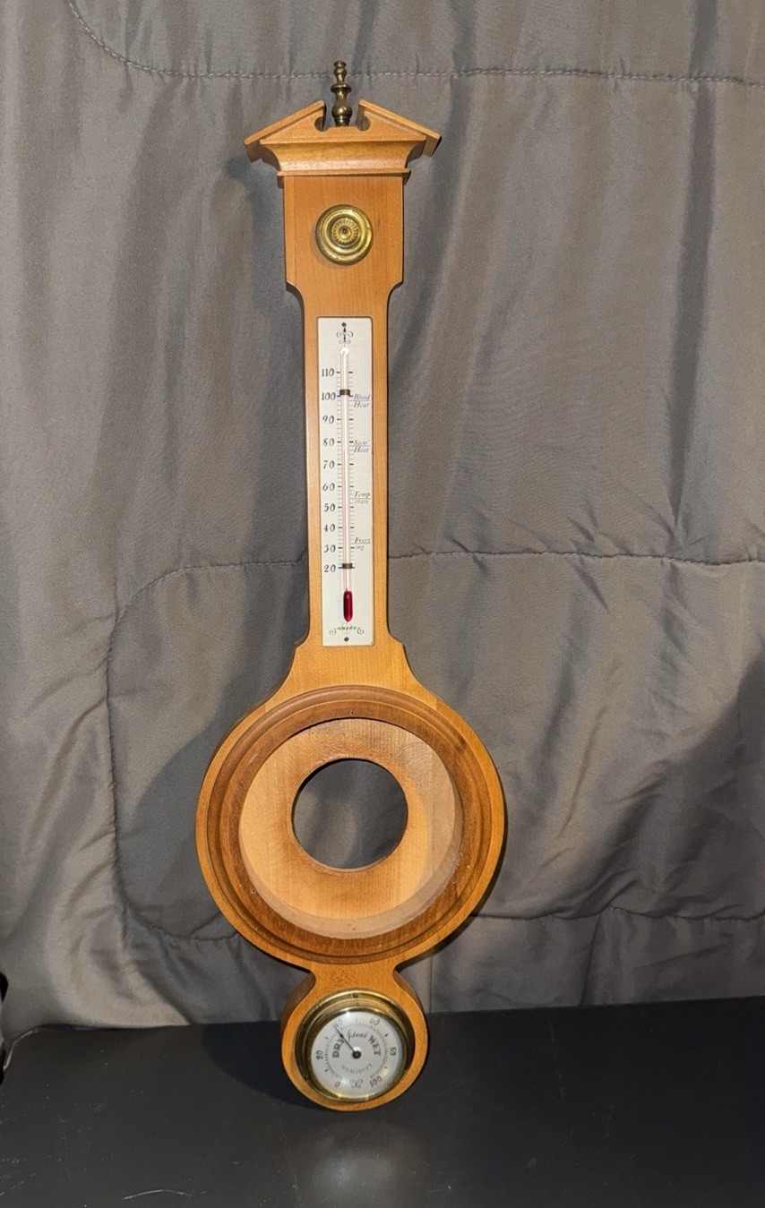Vintage Swift Air Guide Style Weather Station Thermometer Hygrometer Barometer Vintage Swift Air Guide Style Weather Station Thermometer Hygrometer Barometer