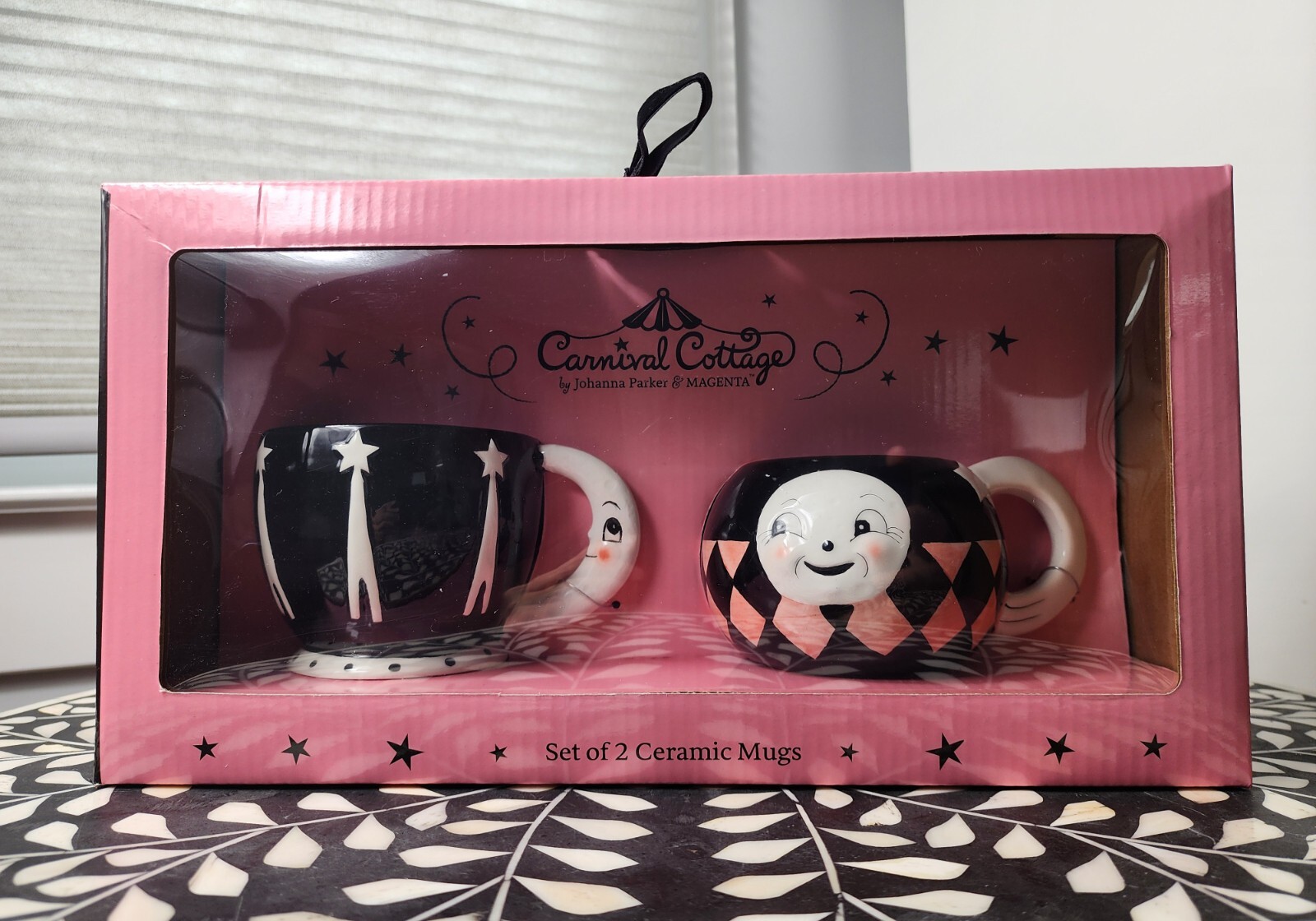 CARNIVAL COTTAGE (SET OF 2 CERAMIC MUGS) BEAUTIFUL & UNIQUE ORIGINAL CARNIVAL COTTAGE (SET OF 2 CERAMIC MUGS) BEAUTIFUL & UNIQUE ORIGINAL