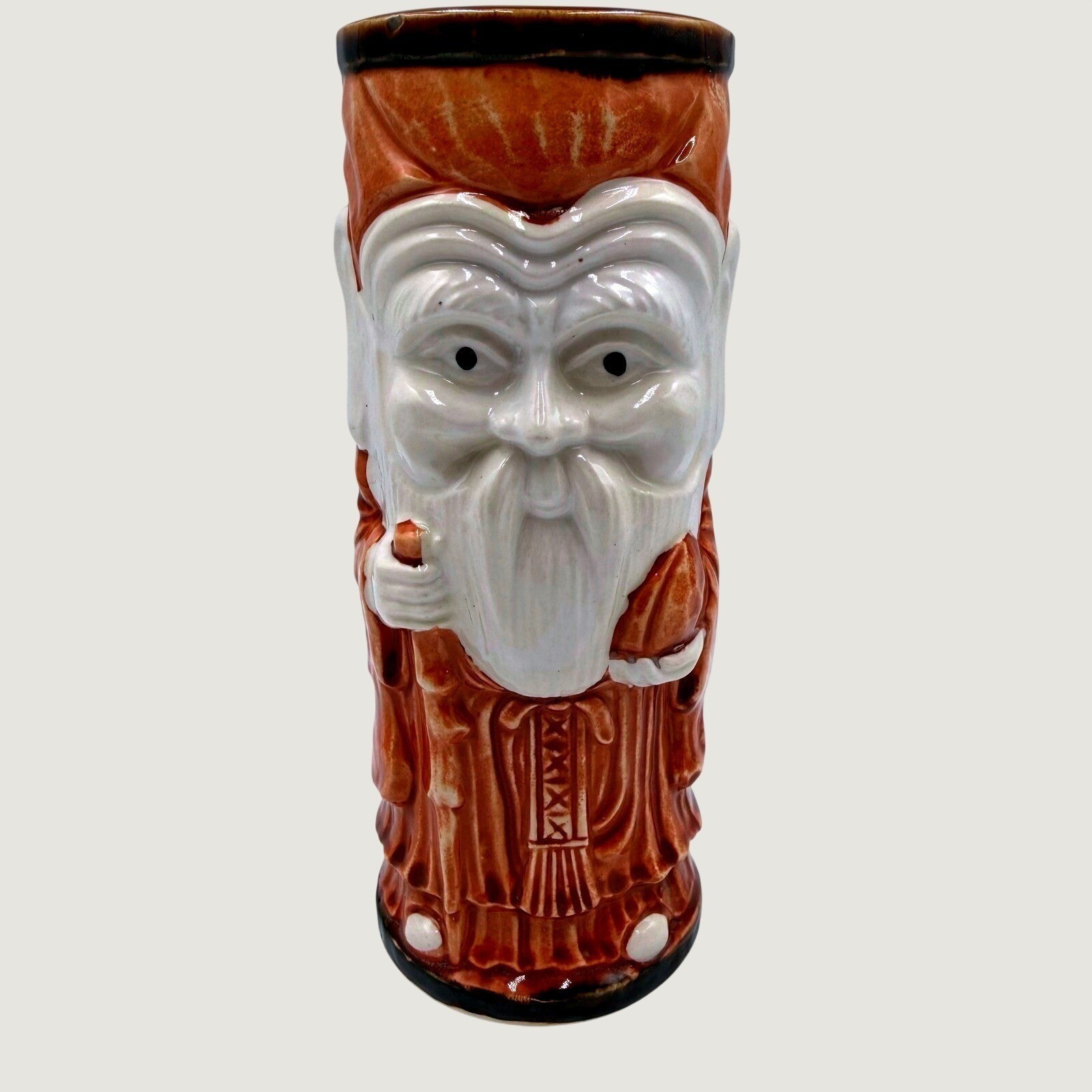 Vintage Otagiri OMC Ray's Golden Lion Tiki Mug Shou Lao God of Longevity Japan Vintage Otagiri OMC Ray's Golden Lion Tiki Mug Shou Lao God of Longevity Japan