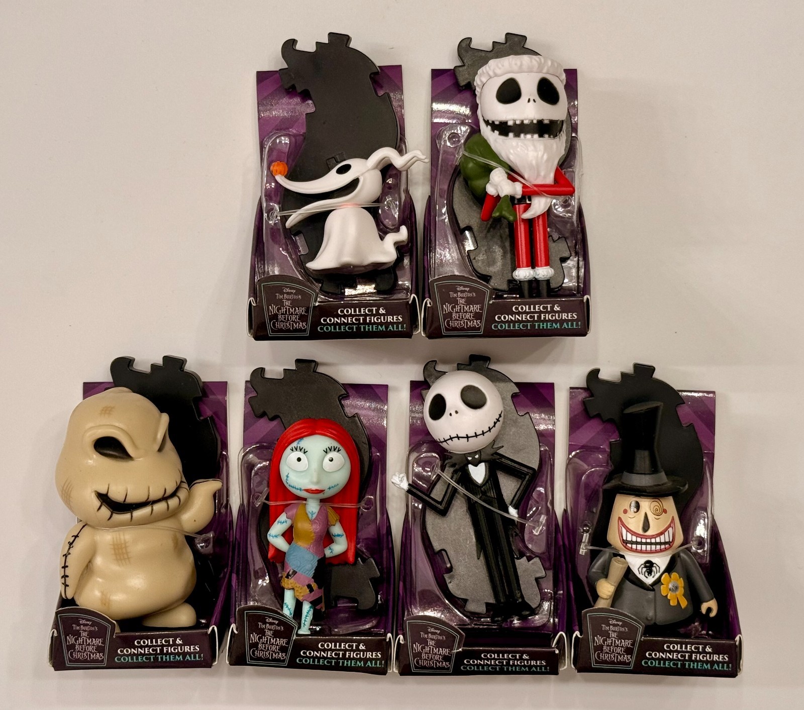 NIB Disney Nightmare Before Christmas Collect & Connect Figure Set Complete 6 NIB Disney Nightmare Before Christmas Collect & Connect Figure Set Complete 6