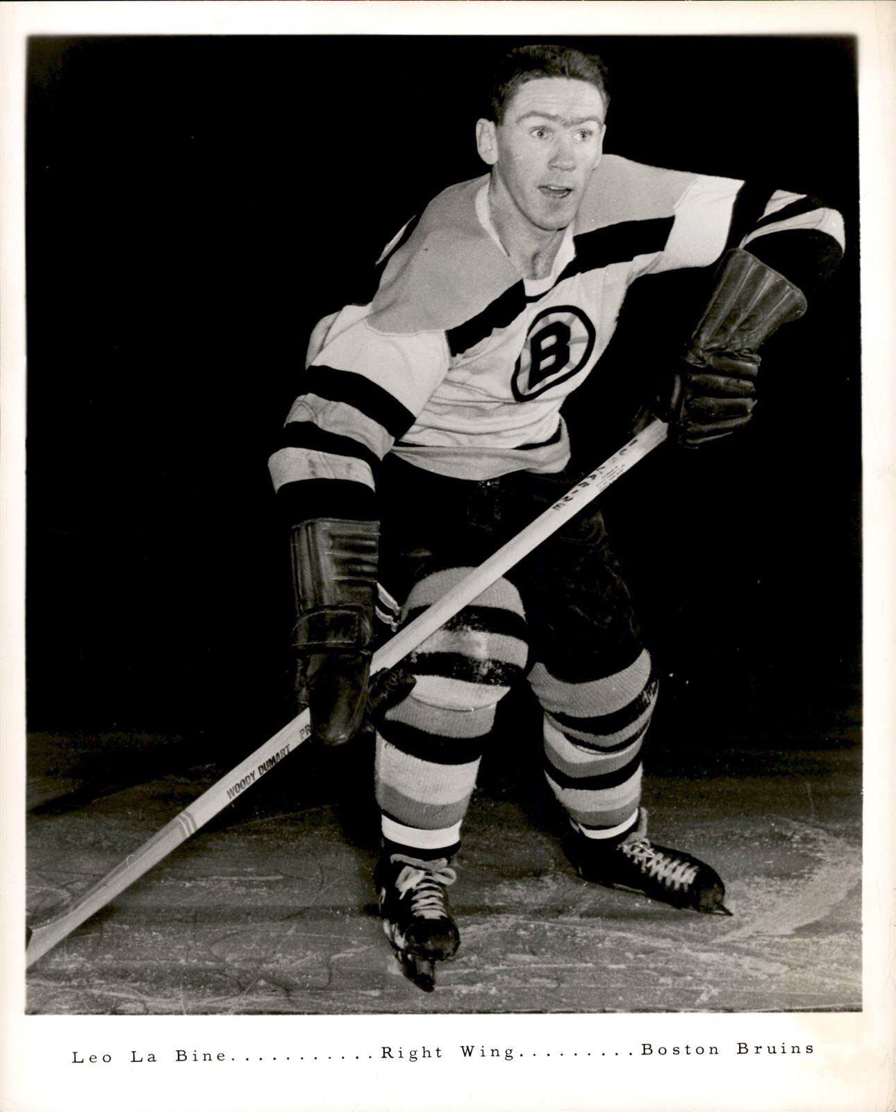 PF2 Orig Photo LEO THE LION LABINE 1952-61 BOSTON BRUINS NHL HOCKEY RIGHT WING PF2 Orig Photo LEO THE LION LABINE 1952-61 BOSTON BRUINS NHL HOCKEY RIGHT WING
