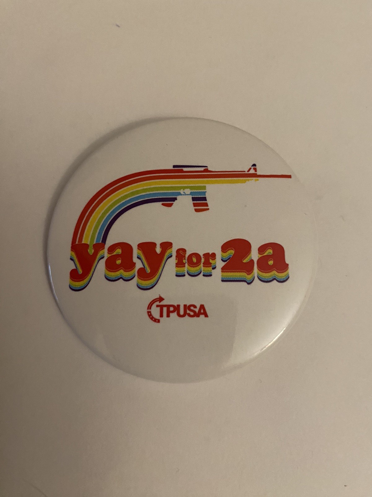 Yay For 2a Pin Back Button P182