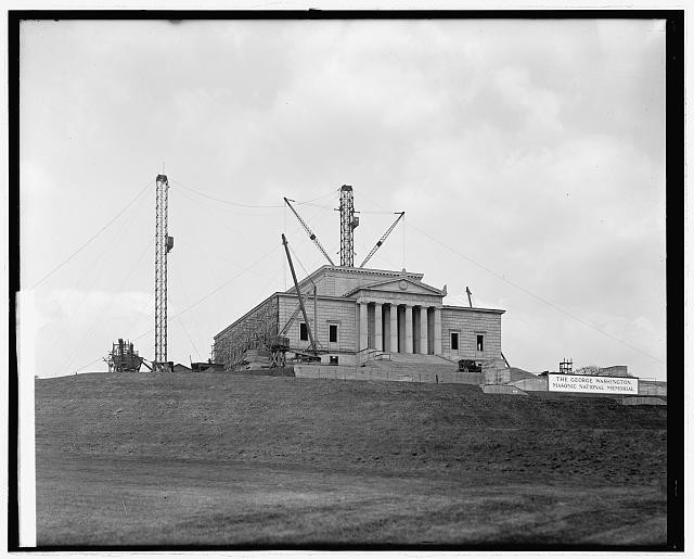 Photo:Alexandria Virginia 1920s George Washington Memorial Construction